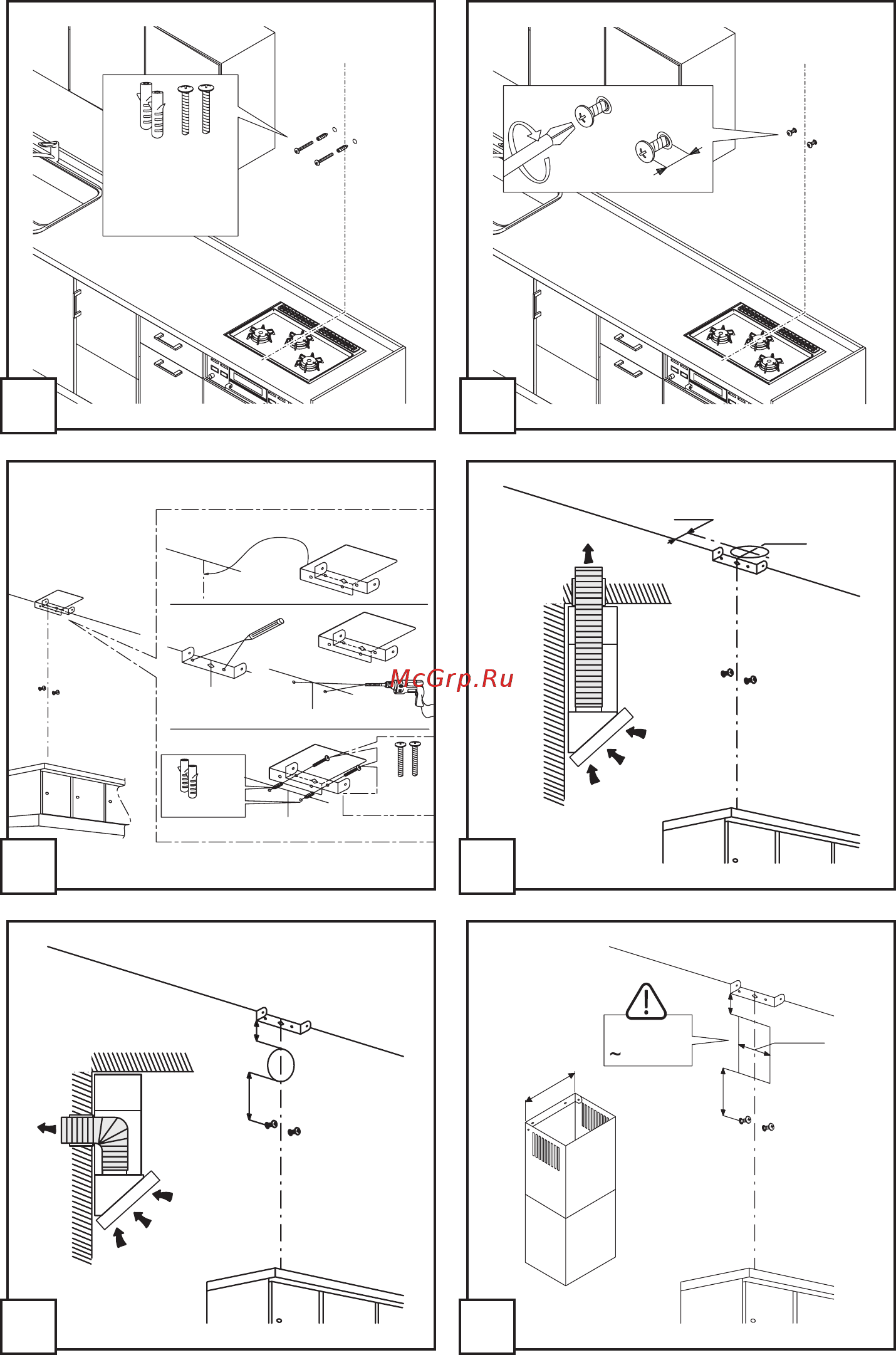 Gorenje WHI643E6XGB [4/92] X 8 x 40mm 2x 4 x 50mm