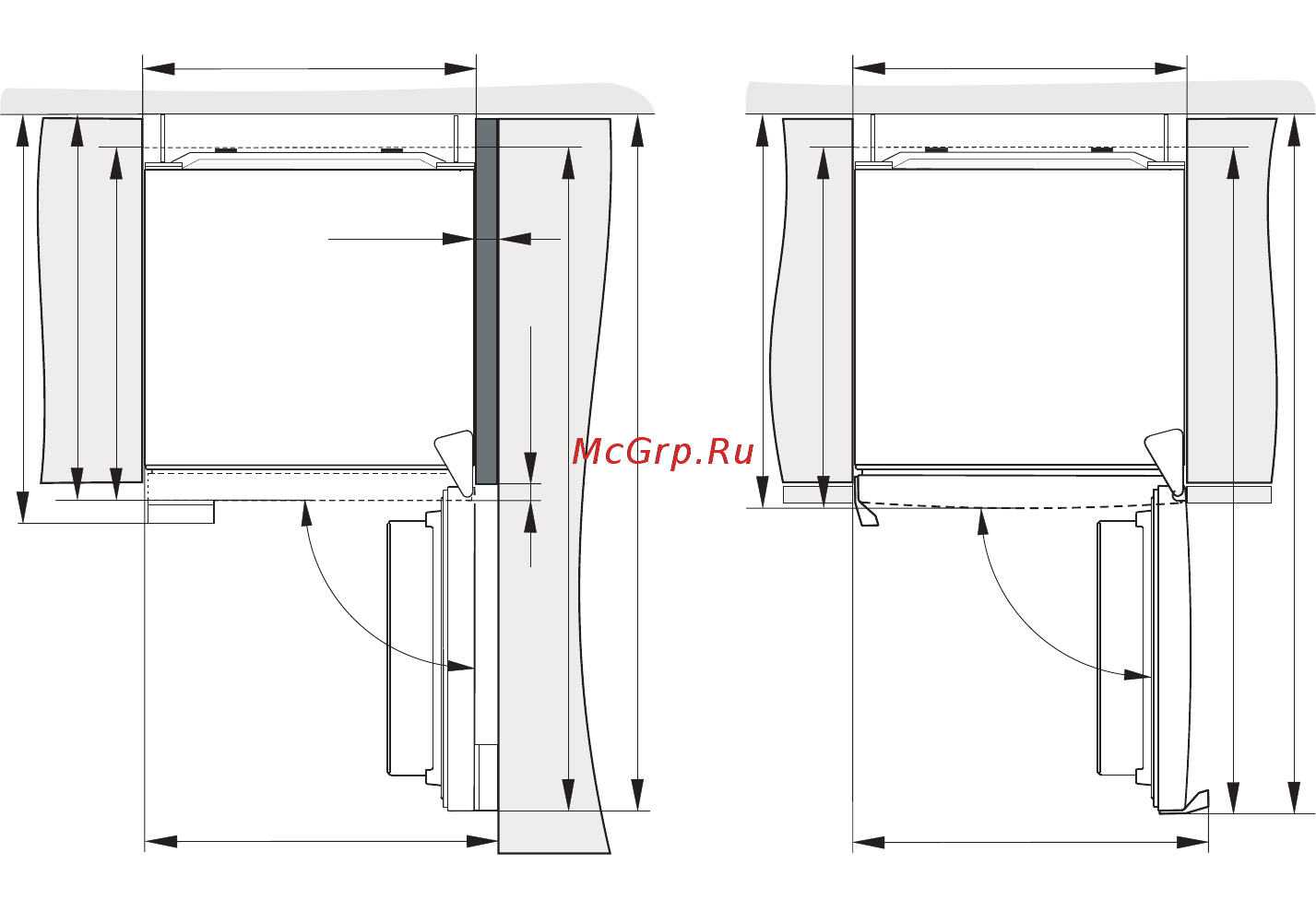 Gorenje RK611PW4 [10/40] В комплект поставки входят два упора которые не позволяют установить прибор слишком близко к стене и крепятся снизу на задней стенке прибора упоры не обязательны к установке однако без них может возрасти потребление электроэнергии не устанавливайте прибор в зоне действия прямых солнечных лучей и рядом с источниками тепла если этого избежать невозможно используйте специальную изоляционную панель