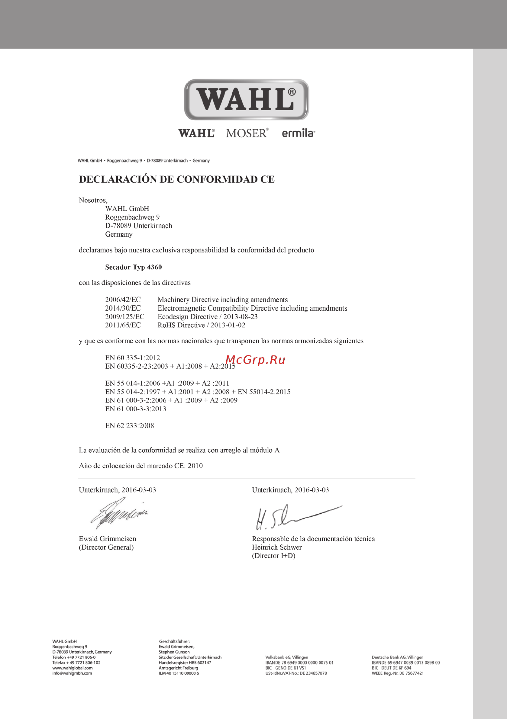 Moser Protect 4360-0055 Gold Инструкция по эксплуатации онлайн [143/144] 373660