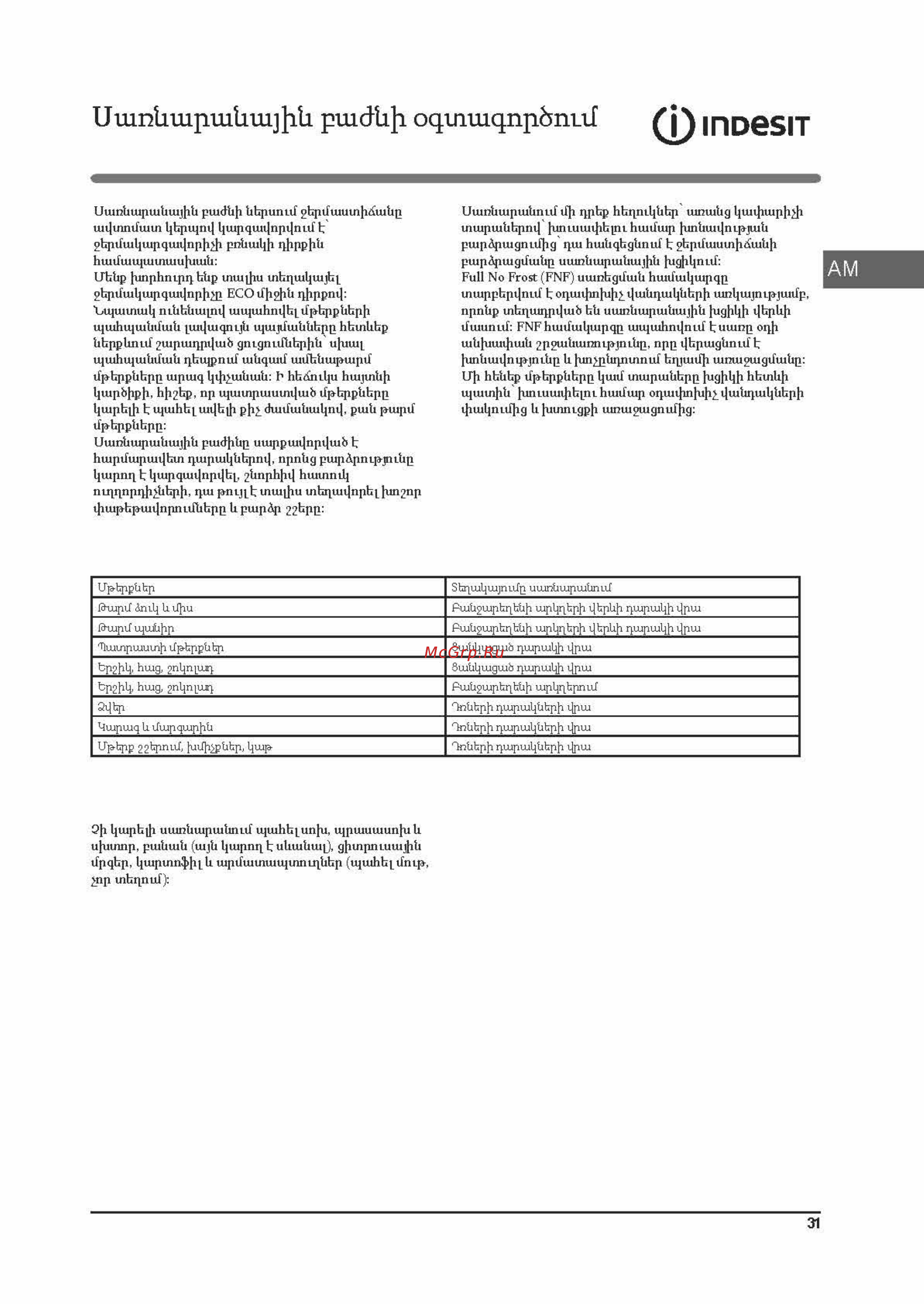 Indesit EF 20 [31/36] Ef 20_страница_31
