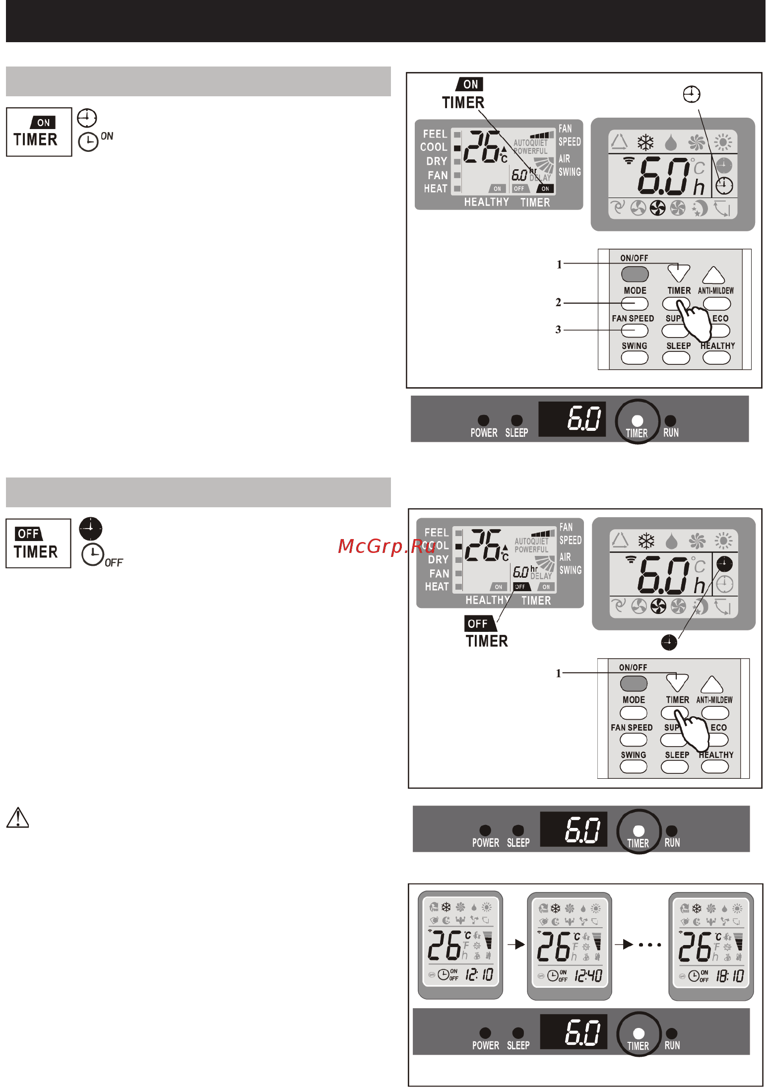 Dantex RK-48CHC3N/RK-48HC3NE-W [13/27] Режимы работы