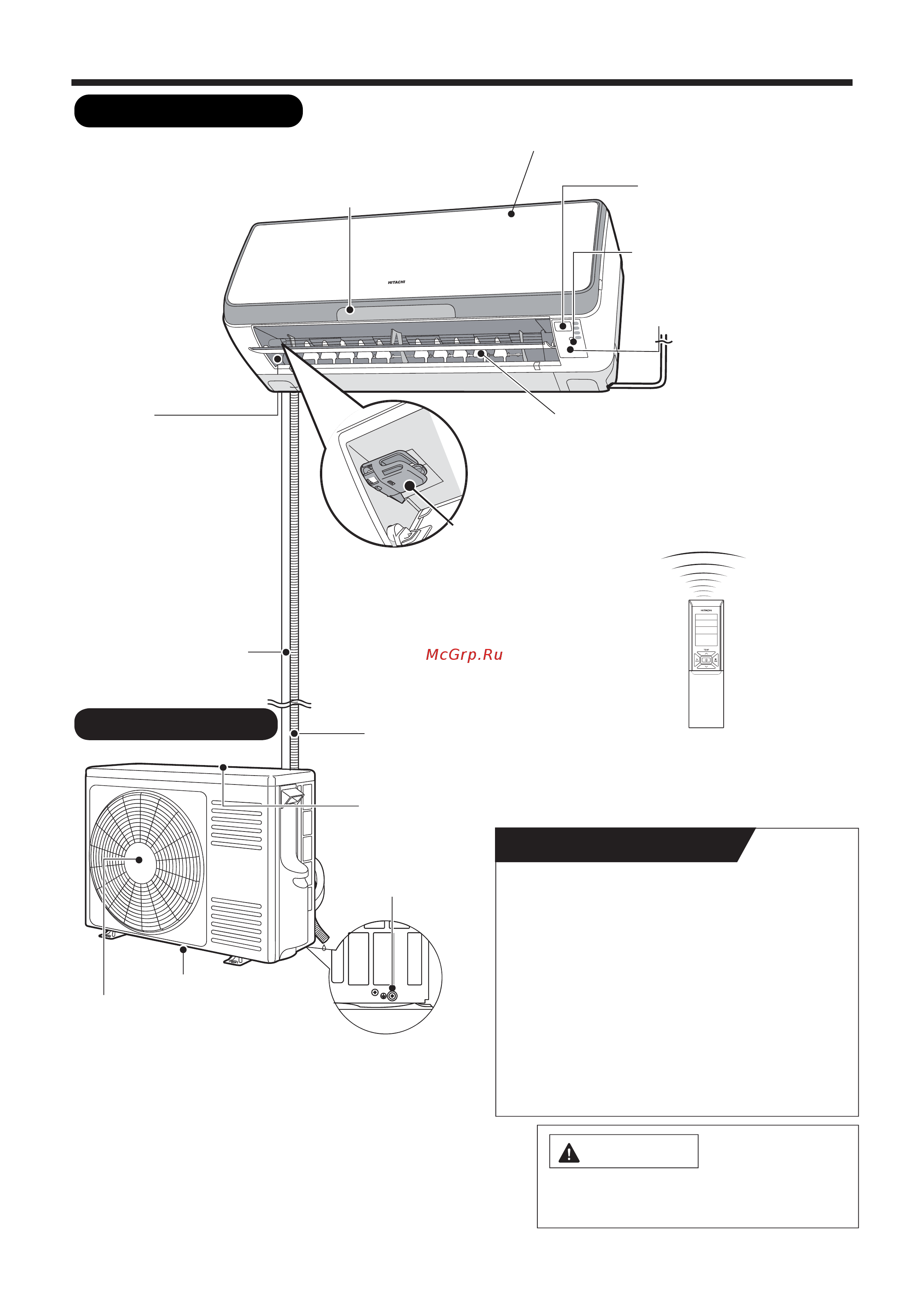 Hitachi RAK-25PSB/RAC-25WSB Белый [4/20] Наружный блок