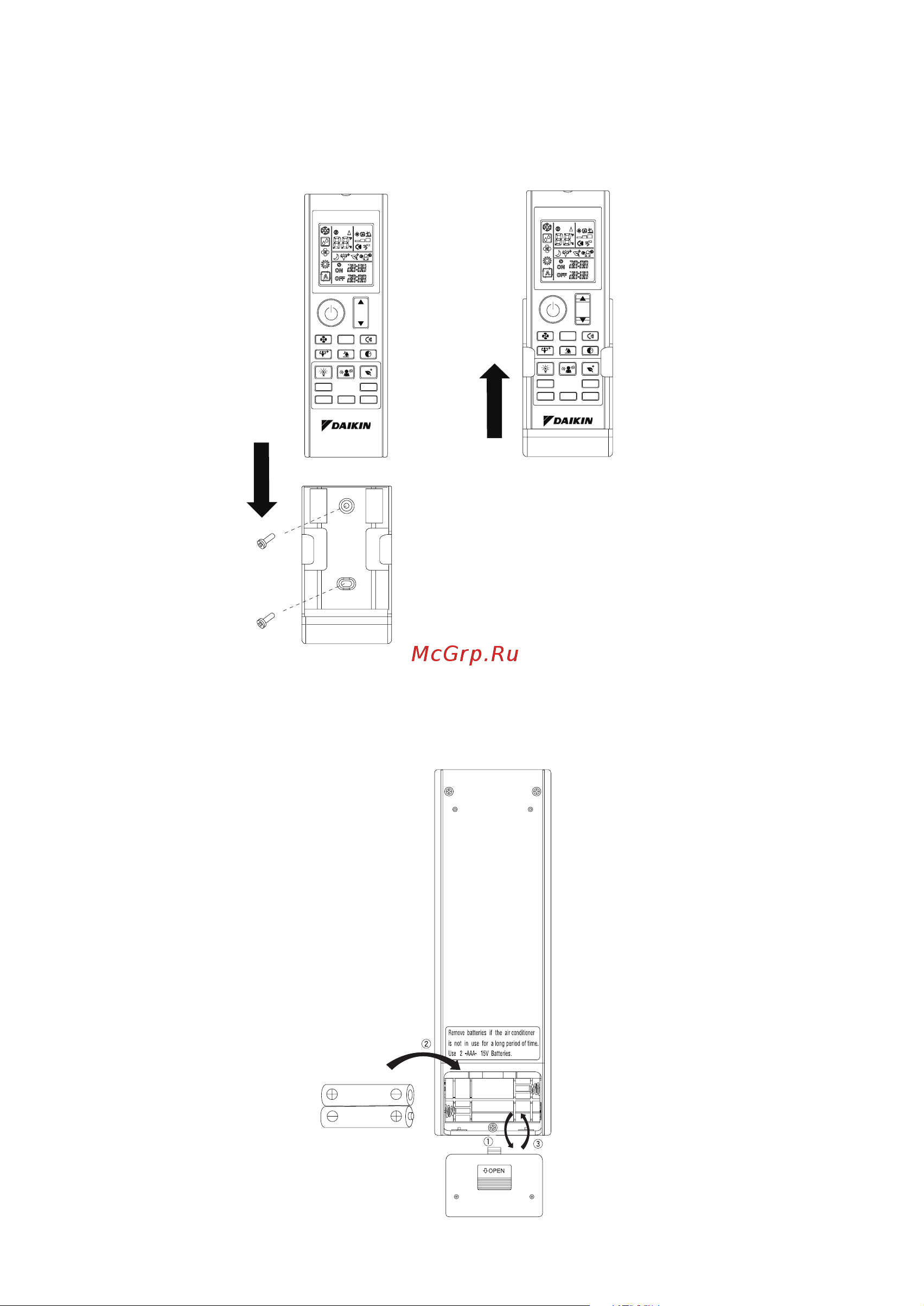 Daikin FTXK60AV1BW [4/56] To insert batteries aaa r03 introduire les piles aaa r03 einsetzen der batterien aaa r03 inserimento delle batterie aaa r03 inserte las pilas aaa r03 установка батарей aaa r03 pi ller nasil takilir aaa r03