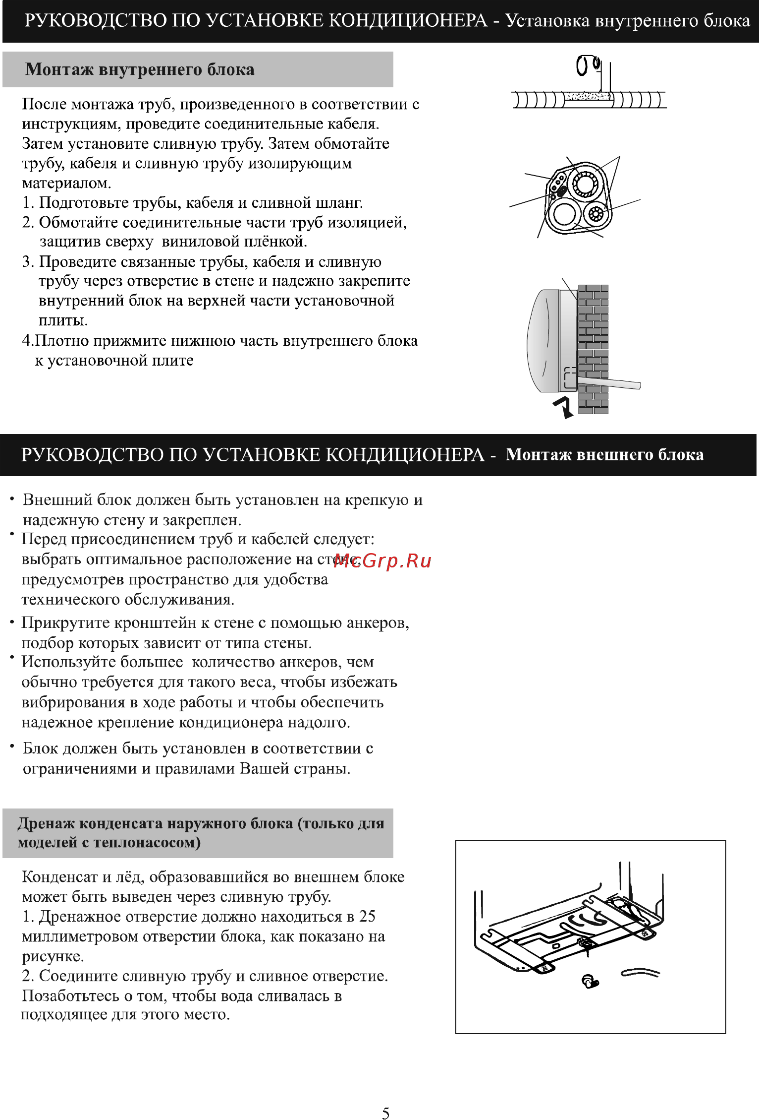 ABION ASH-C 127 DC/ARH-C 127 DC Inverter [17/25] Монтаж внутреннего блока
