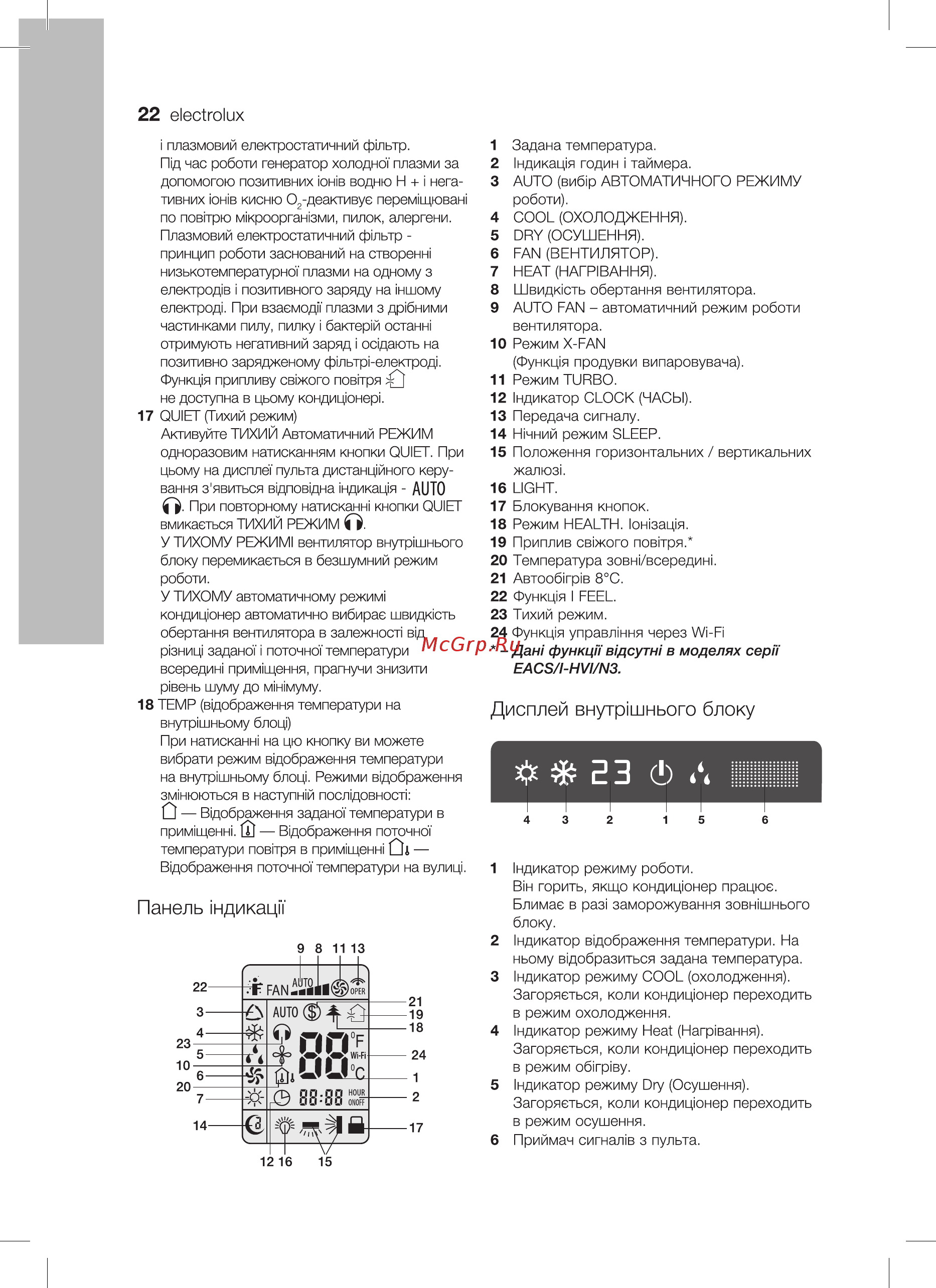 Electrolux EACS/I-09HVI/N3 [22/40] Ml еж