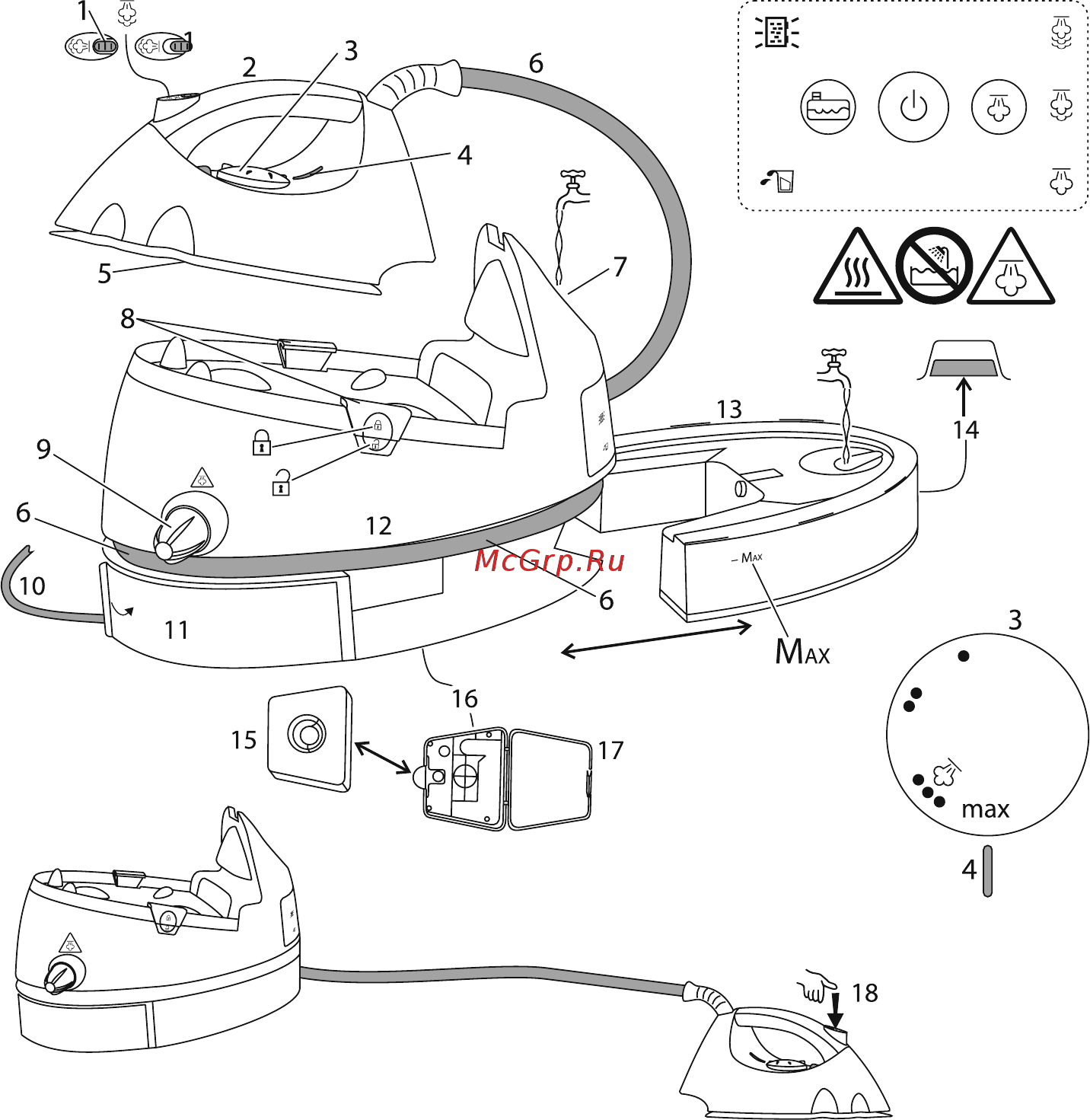 Russell Hobbs Easy Steam 20330-56 Инструкция по эксплуатации онлайн [2/116] 374181
