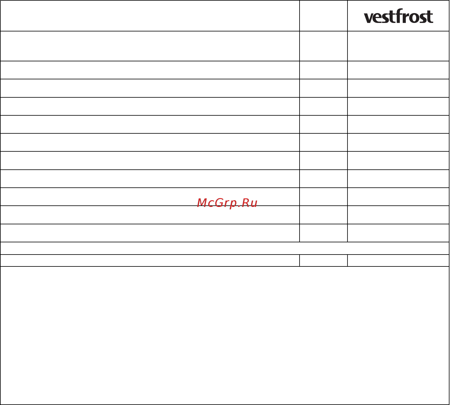Vestfrost VFSM78OHG [31/32] Page 31