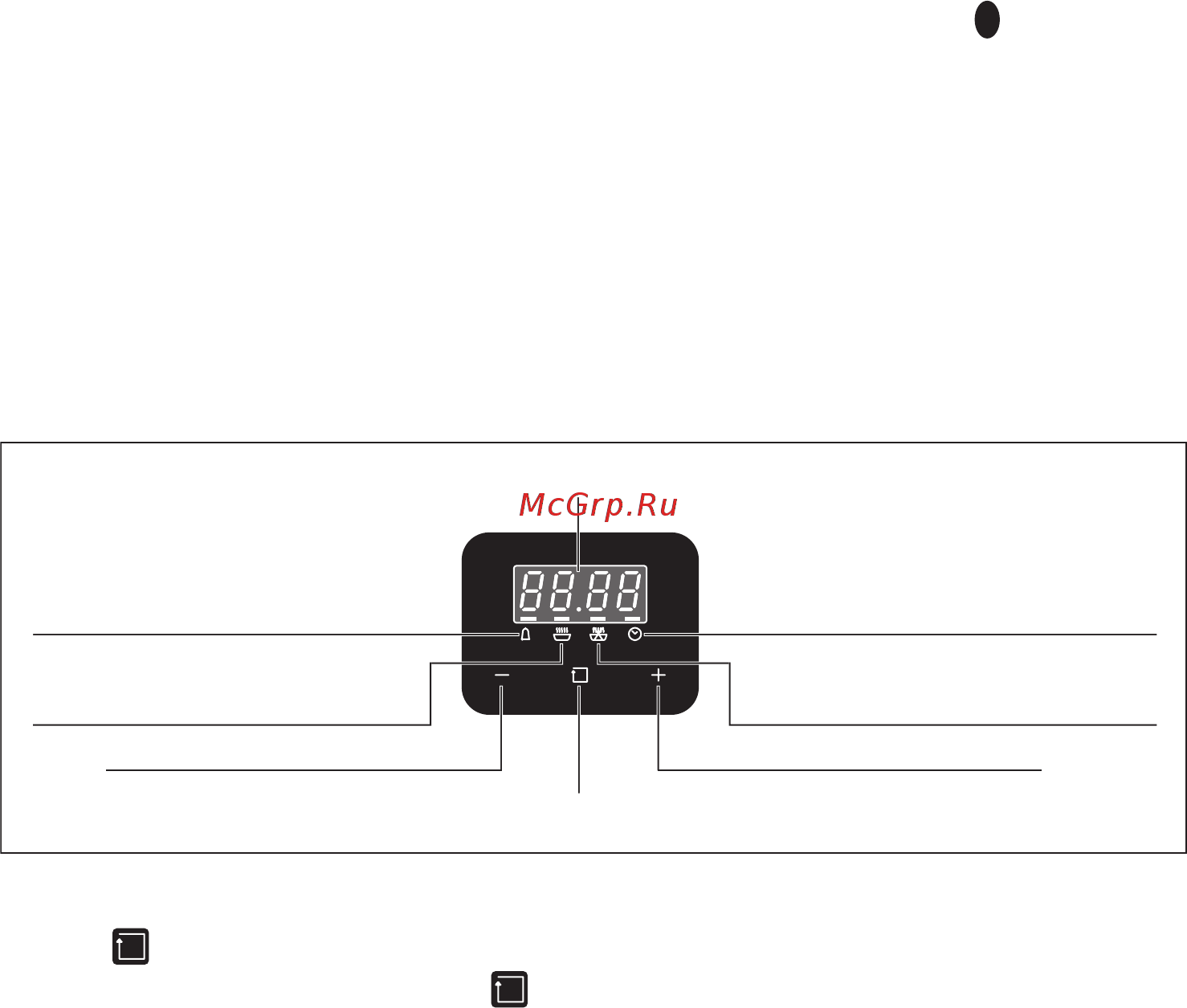 Pyramida F 87 EP 70 GBL [12/76] Установка часу приготування на електронній панелі управ ління