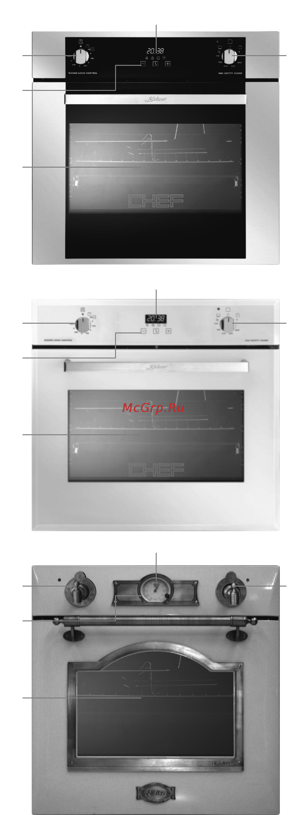 Kaiser CHEF EG 6375 Sp [30/84] Brief description