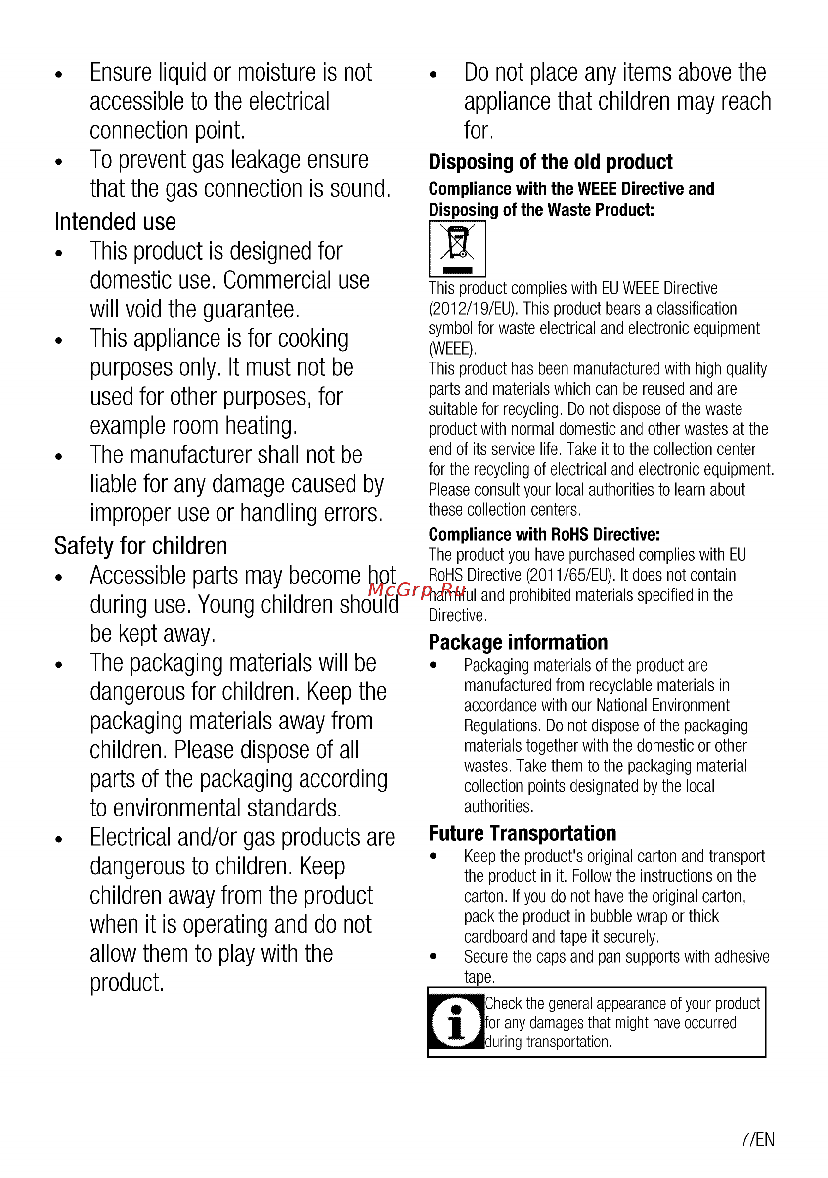 Beko HIMG64235SX [7/40] Intended use this product is designed for
