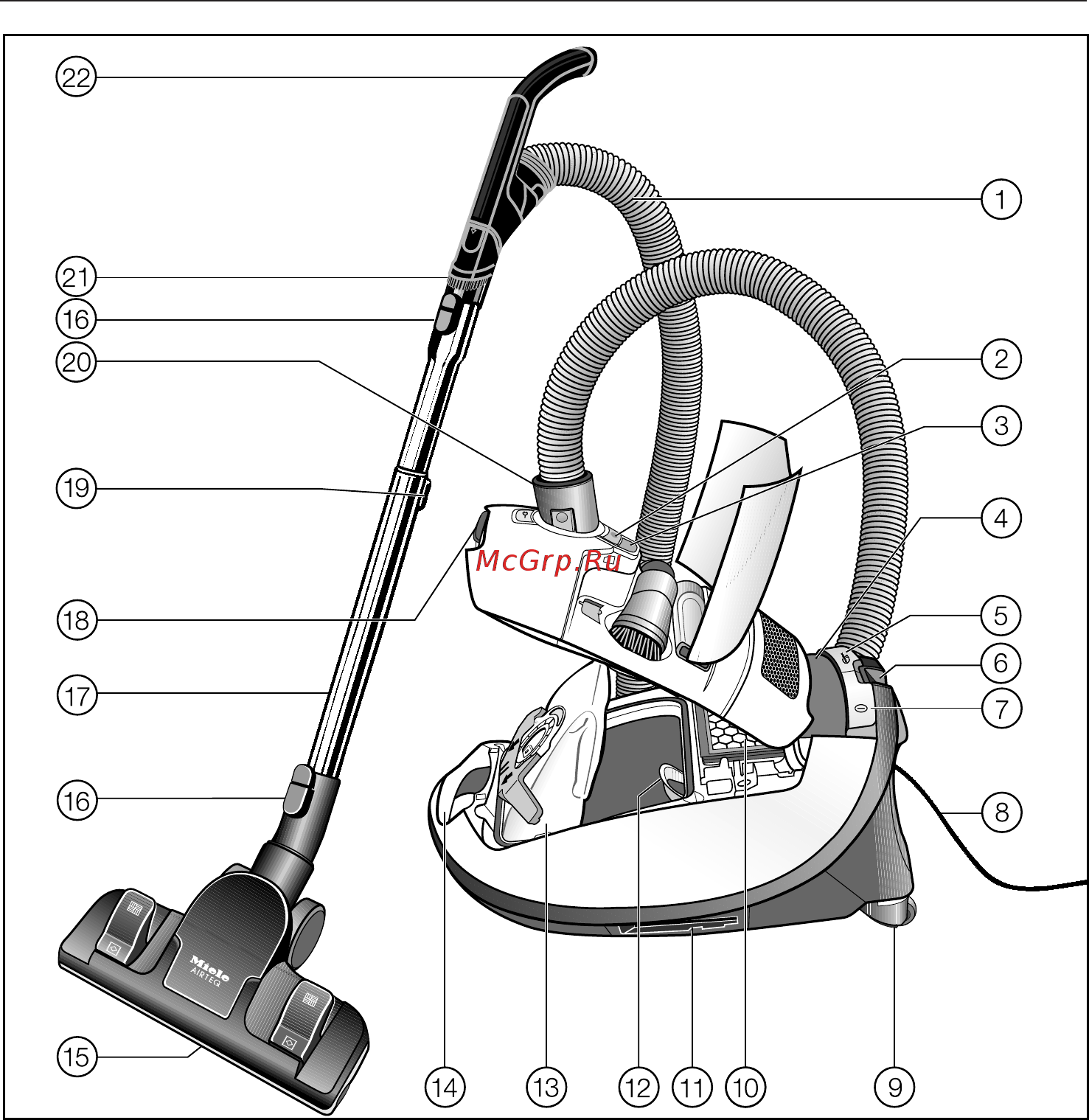 Miele Complete C3 Parquet Celebration SGSA1 Инструкция по эксплуатации онлайн [12/88] 374648