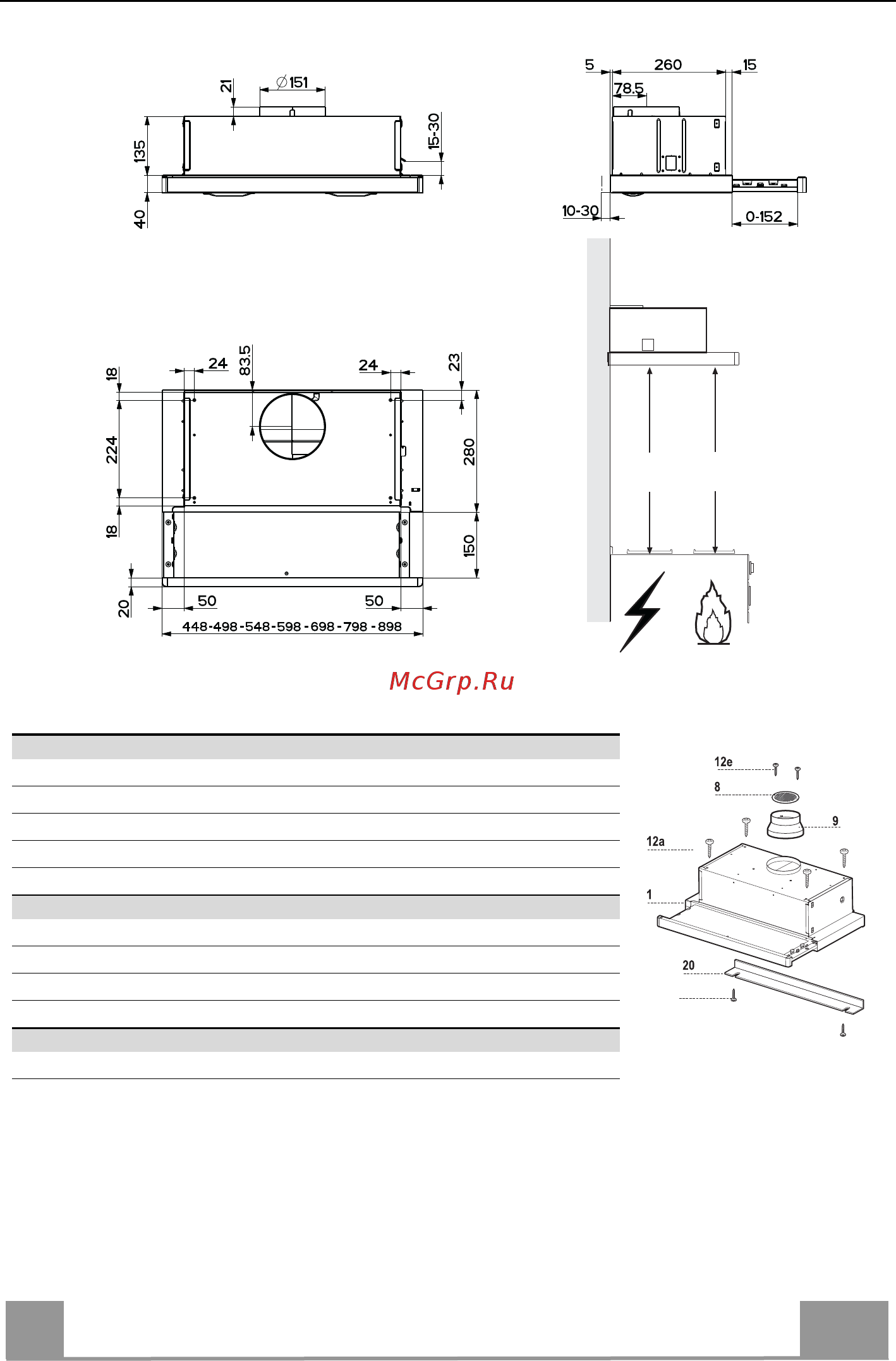 Faber FLEXA HIP BK A60 FB EXP 110.0261.460 Черная [7/76] Characteristics