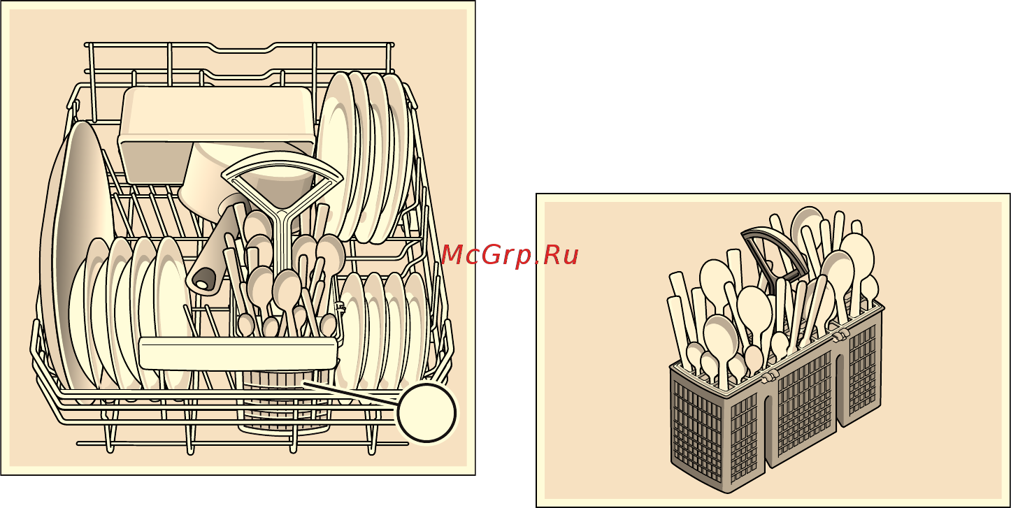 Siemens SR656D10TR [20/60] Hижняя кopзина для посуды
