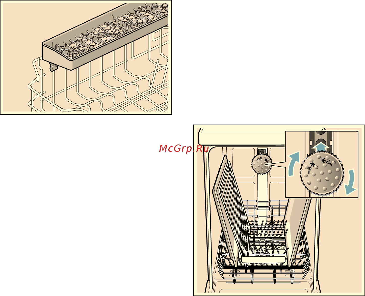 Siemens SR656D10TR [23/60] Paзбpызгивaющaя гoлoвкa для мoйки пpoтивнeй