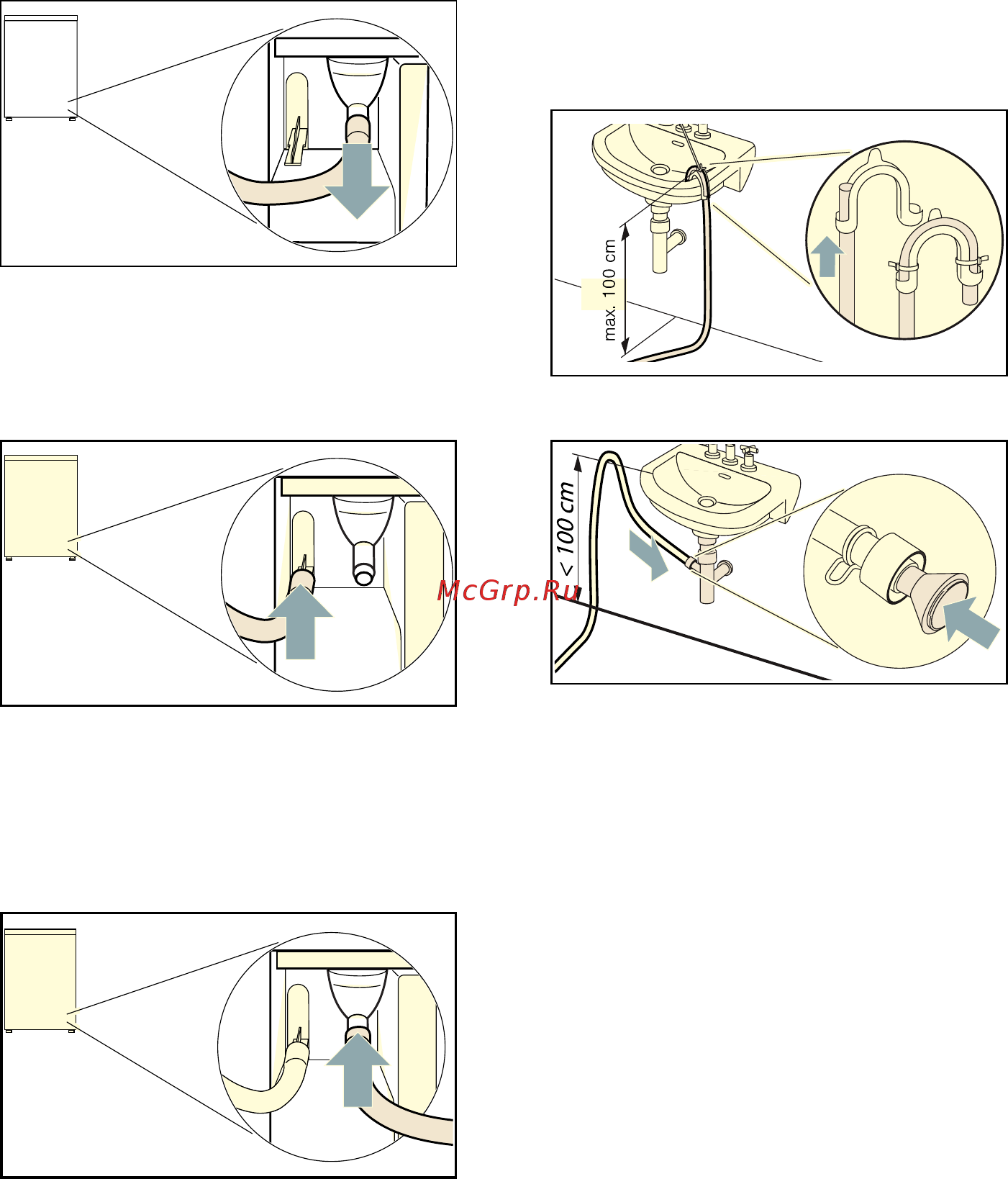 Bosch WTW85561OE [42/56] Ru слив конденсата