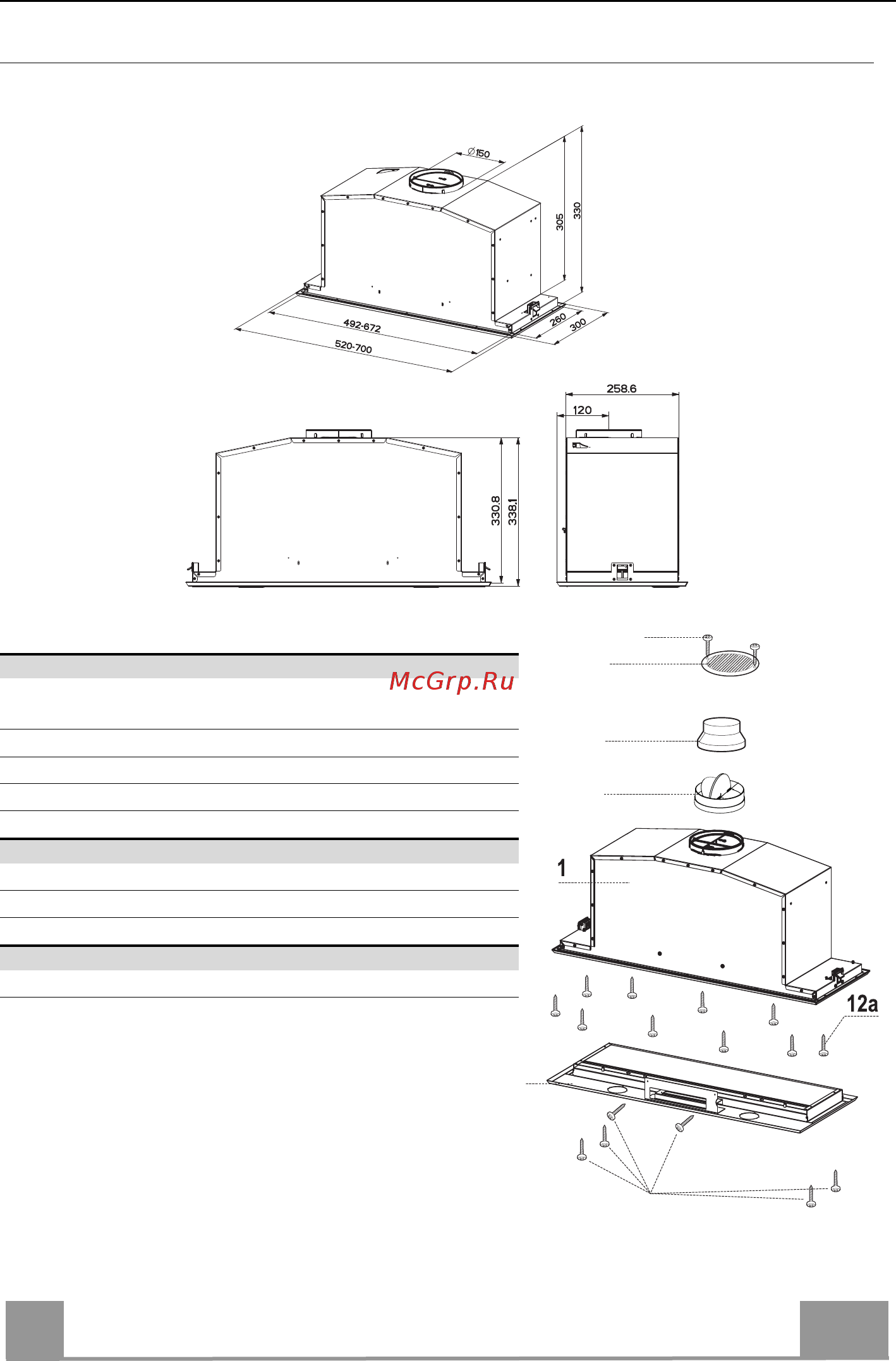 Faber INCA LUX GLASS EG8 X/BK A52 [98/140] Svojstva proizvoda