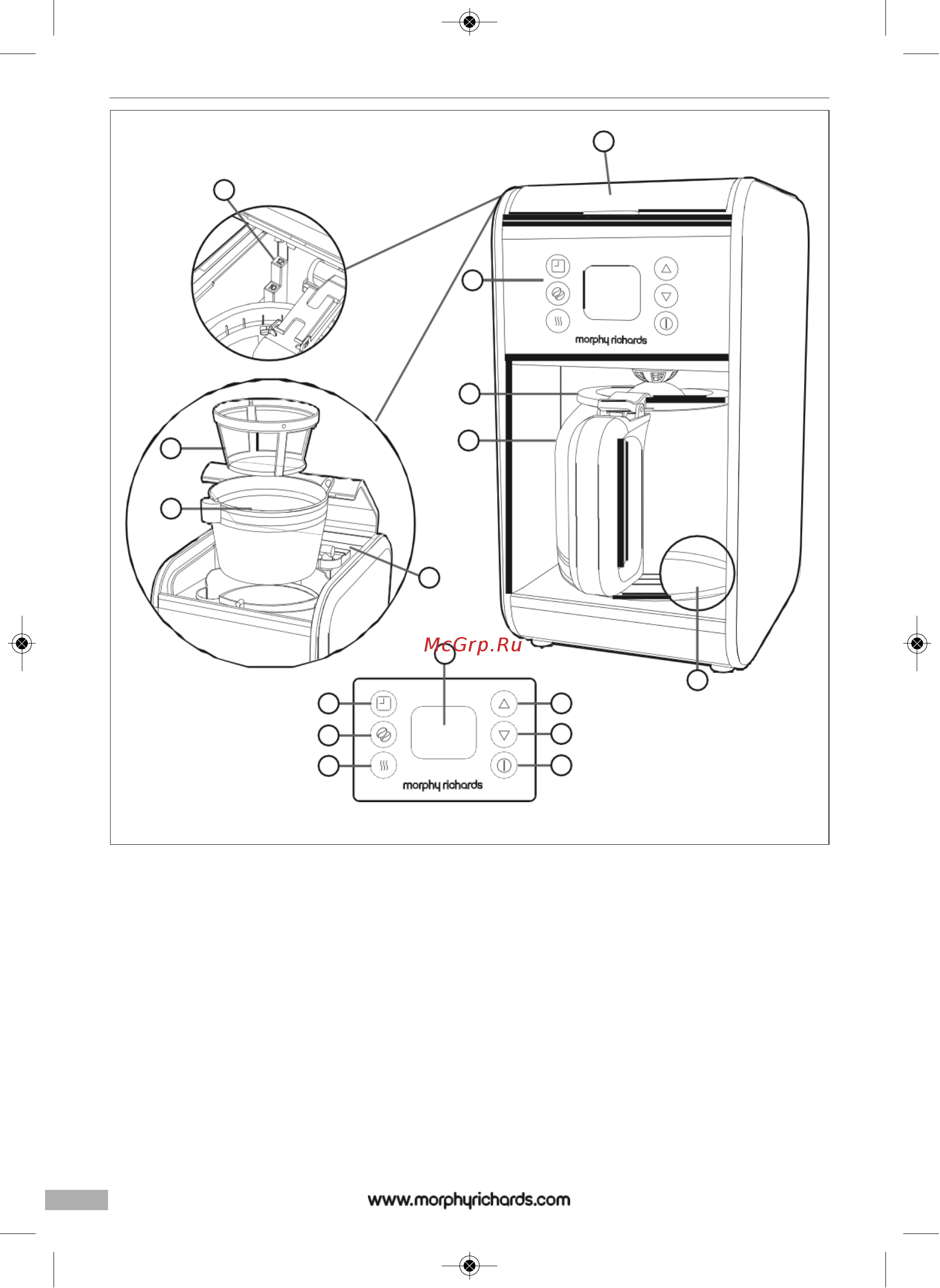 Morphy Richards 162010EE [4/10] Cm162008mee rev1 qxp_morphy richards руководство по эксплуатации 10 08 2016 16 31 страница 4