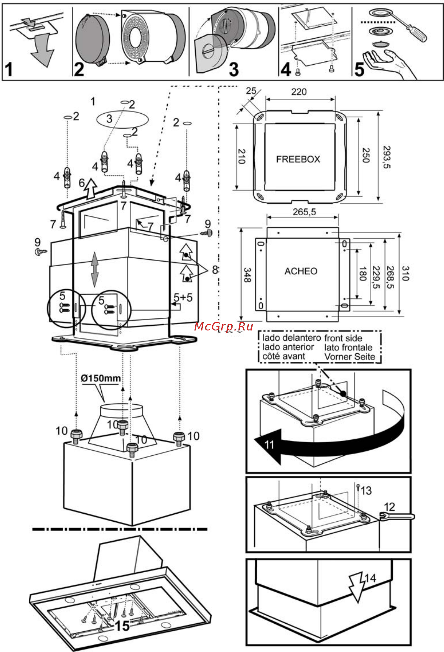 Elica EMERALD GO/A/60 T.GREZZO PRF0041891 Инструкция по эксплуатации онлайн [2/8] 376258