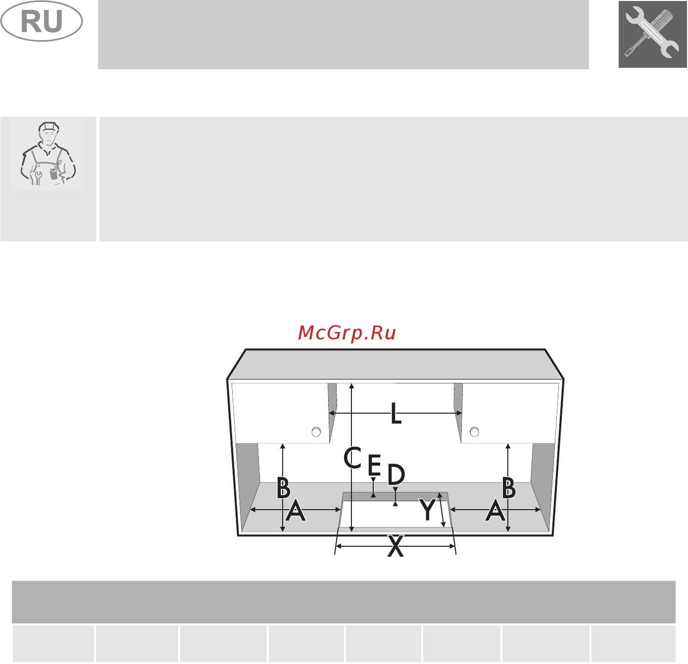 Smeg Classica PGF75F-4 [4/16] Инструкции для установщика