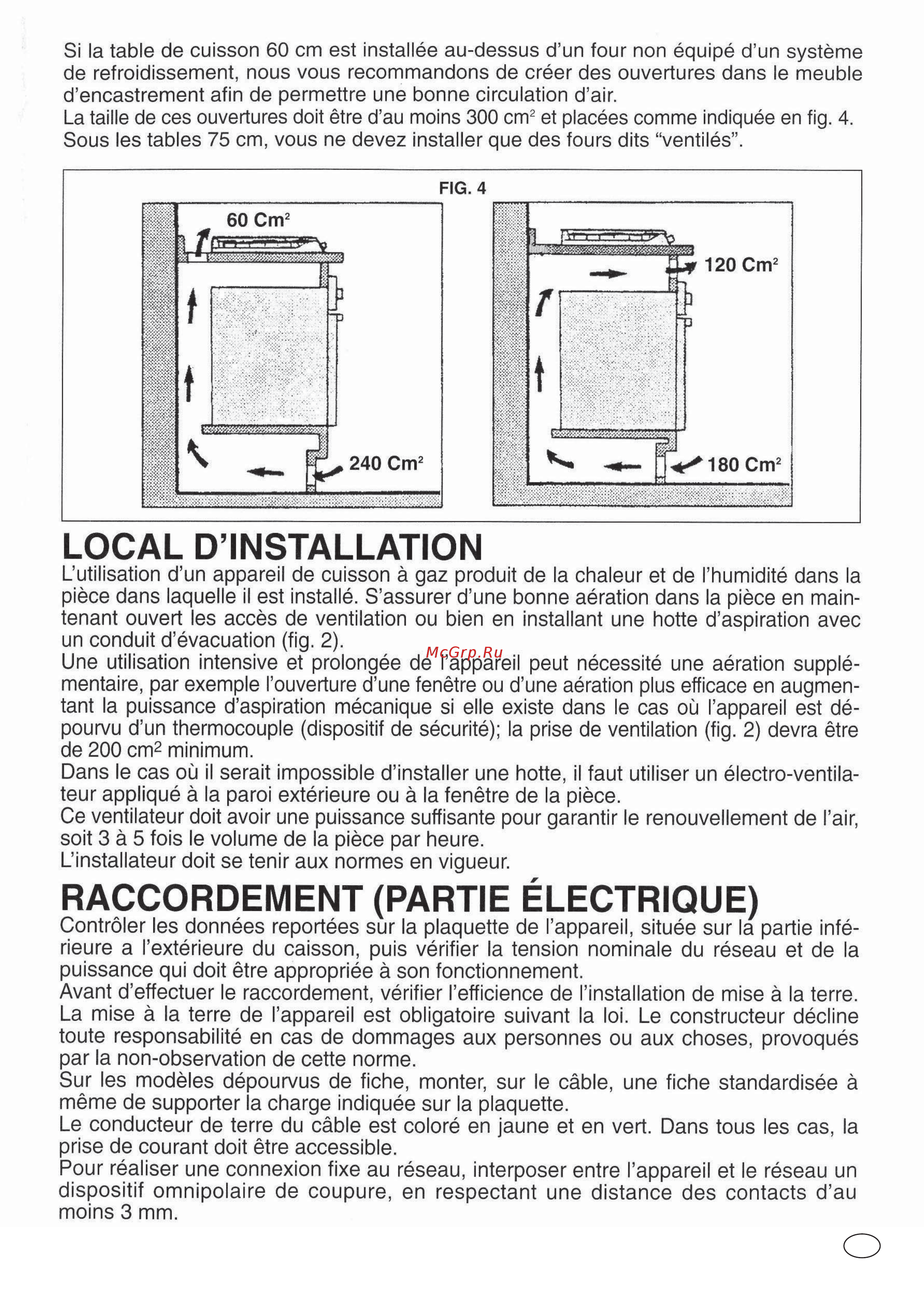 Candy PGC640SQBA 33800834 [21/104] Local d installation