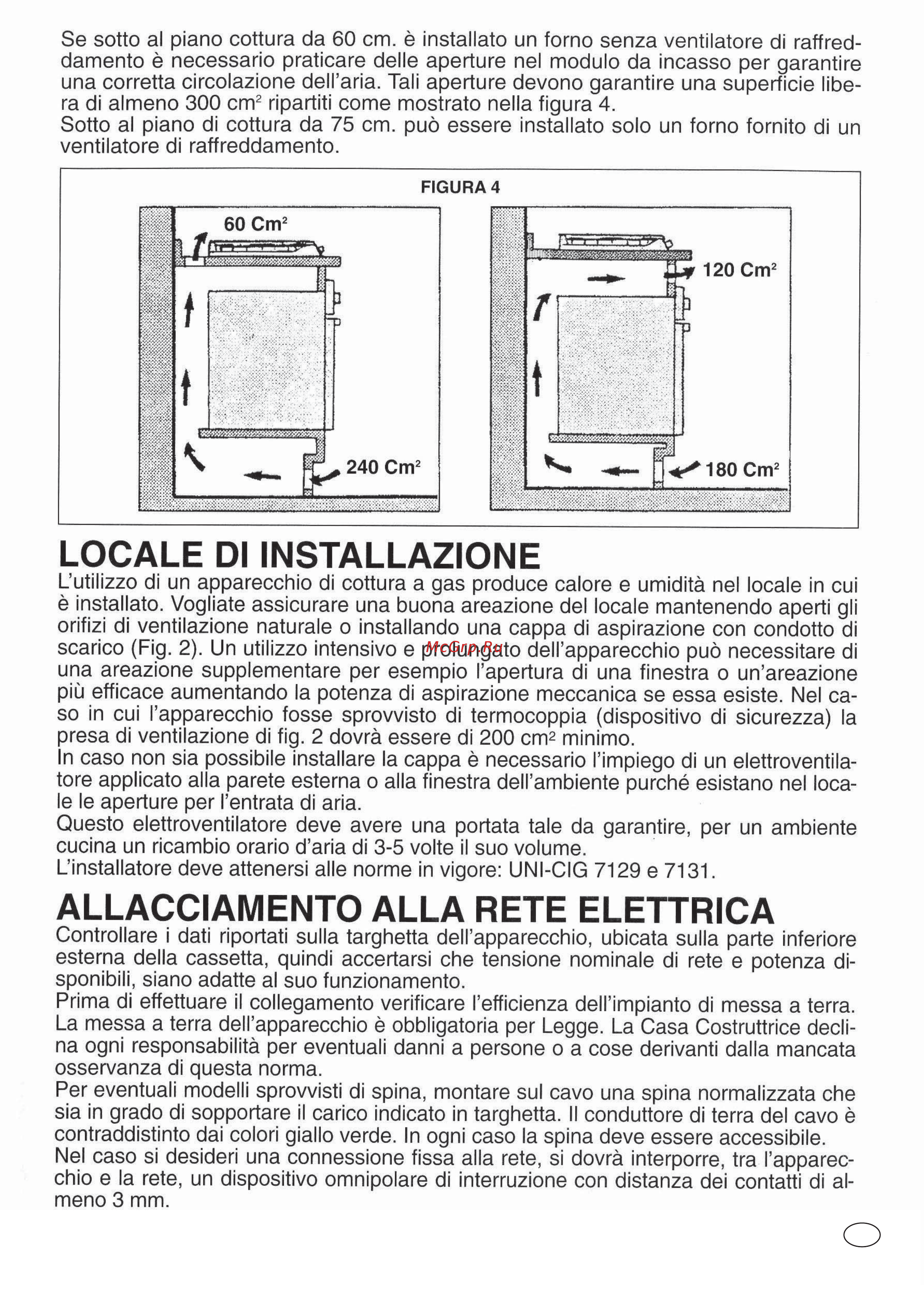 Candy PGC640SQBA 33800834 [7/104] Allacciamento alla rete elettrica