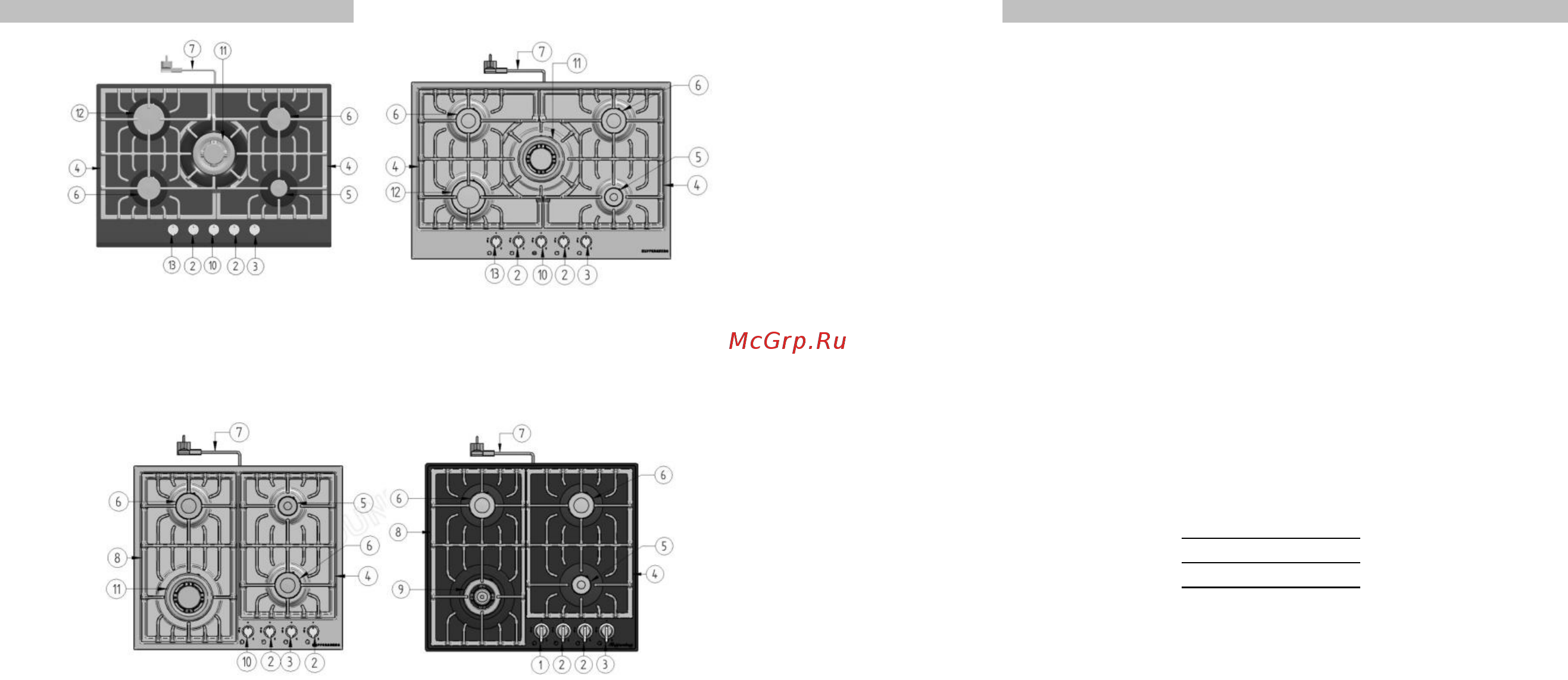 Kuppersberg TG 699 B Серебристый Инструкция по эксплуатации онлайн [2/8] 376394