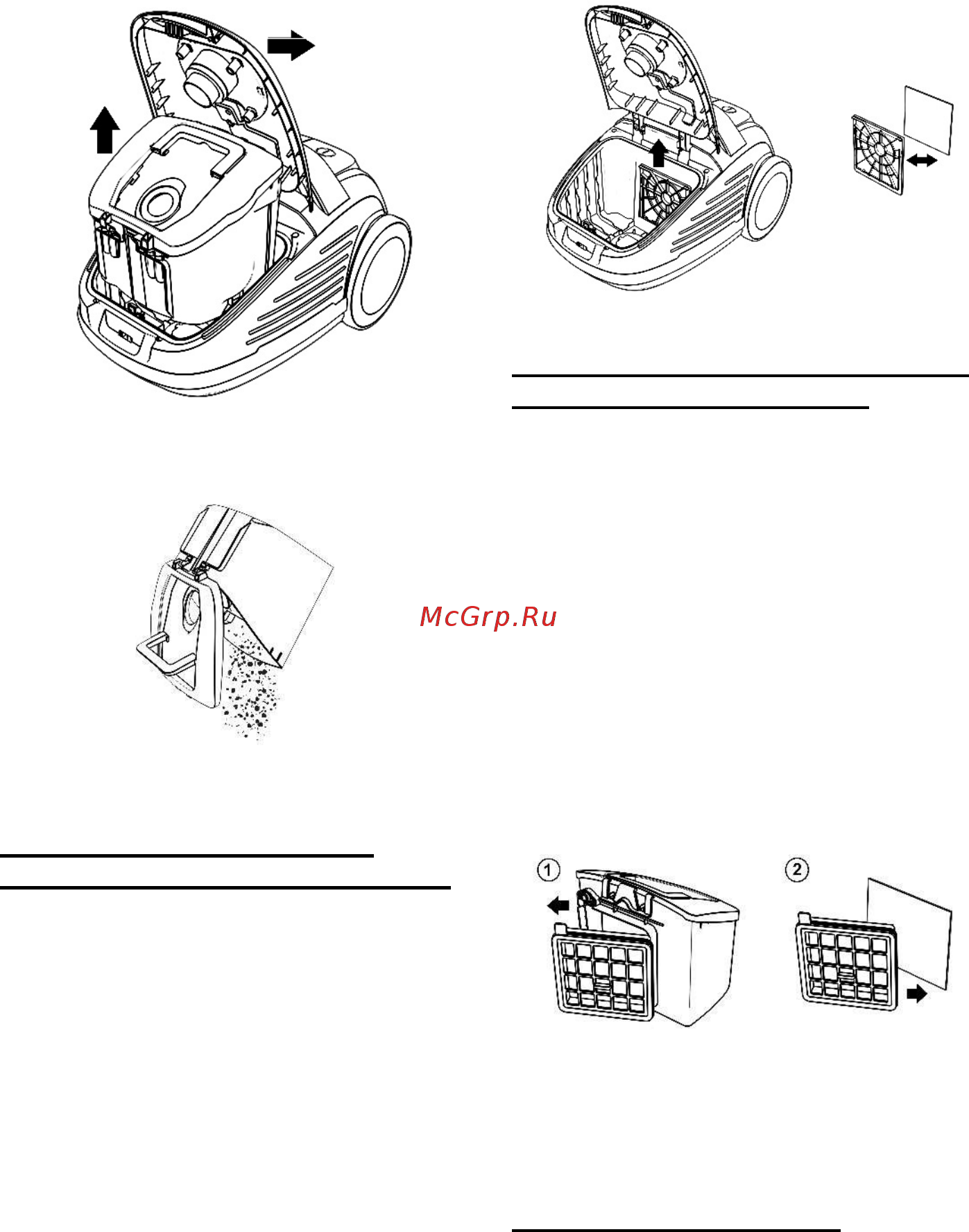 Gorenje G Force Plus VC2321GPRRCY 678636 [11/36] Čišćenje i zamena ulaznog penastog filtera uz upotrebu kese