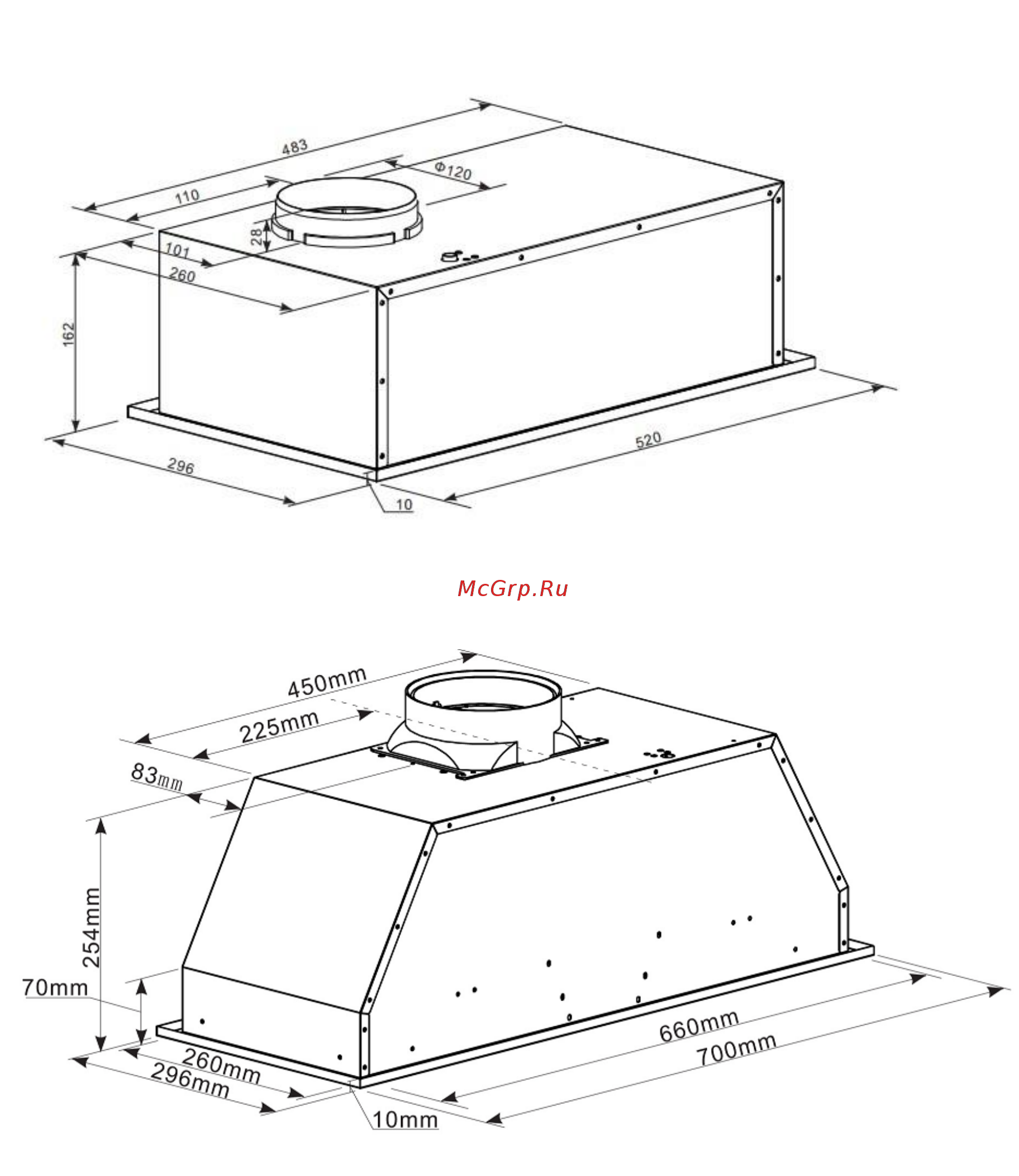 Maunfeld Crosby Light 70 нержавеющая сталь Инструкция по эксплуатации онлайн [2/8] 376858