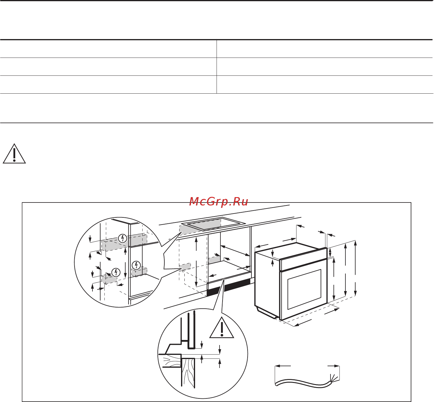 Zanussi OPZA4330B 949 496 904 [57/60] Вбудовування в кухонні меблі