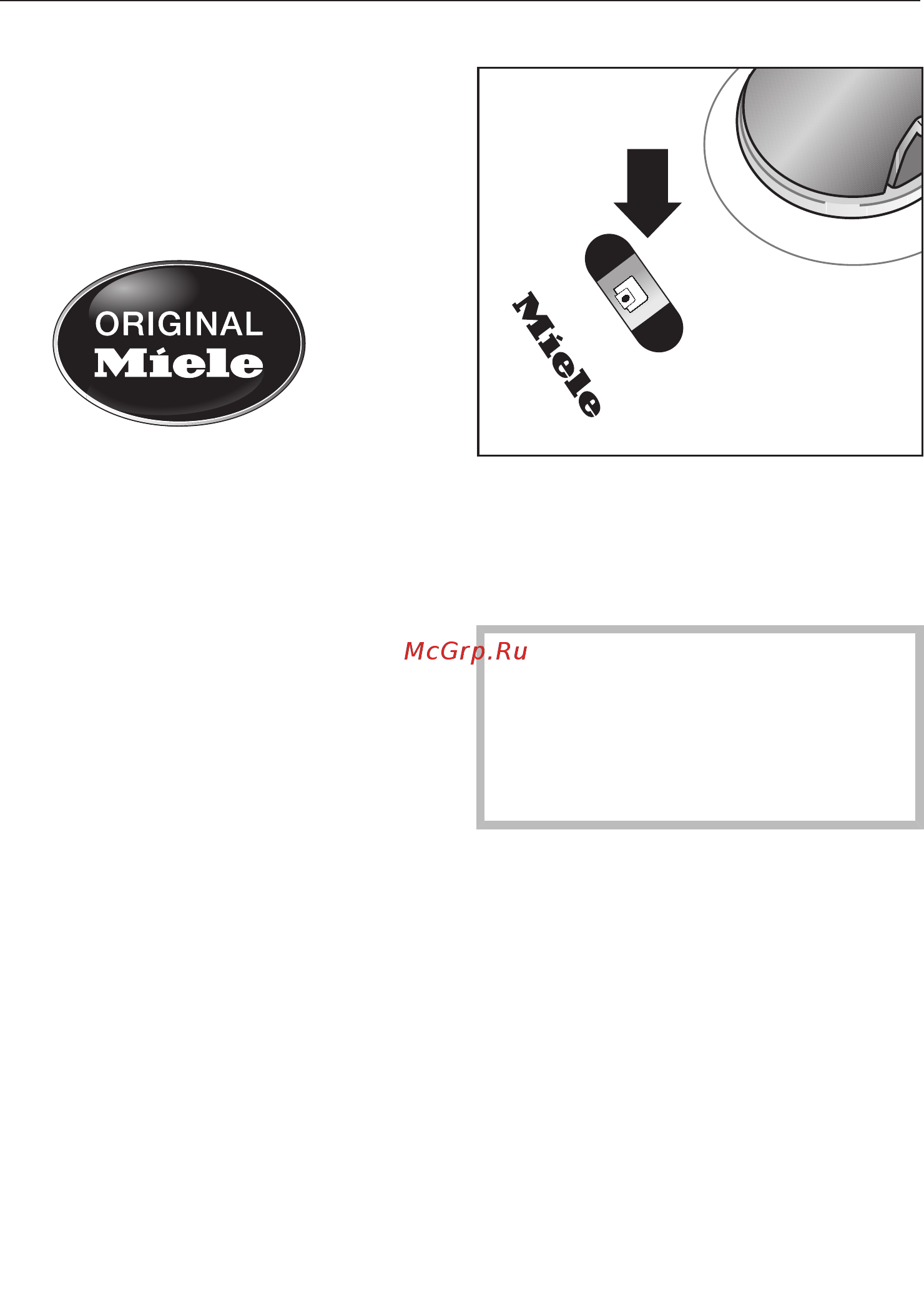 Miele SGEA3 Complete C3 Cat&Dog [22/40] Какие пылесборники и фильтры нужны