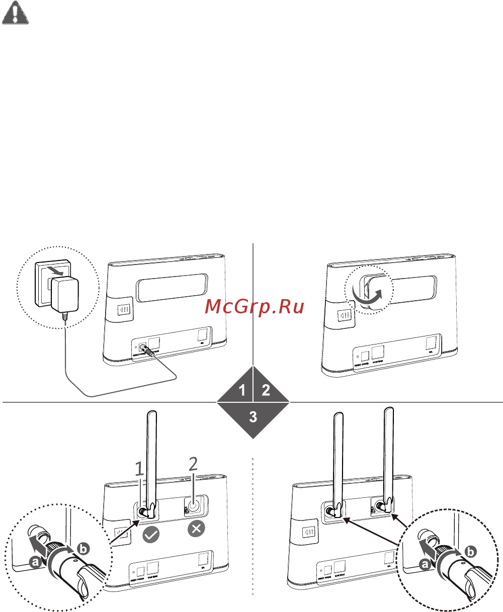 Huawei B310S-22 Черный [6/24] Installing the external antenna