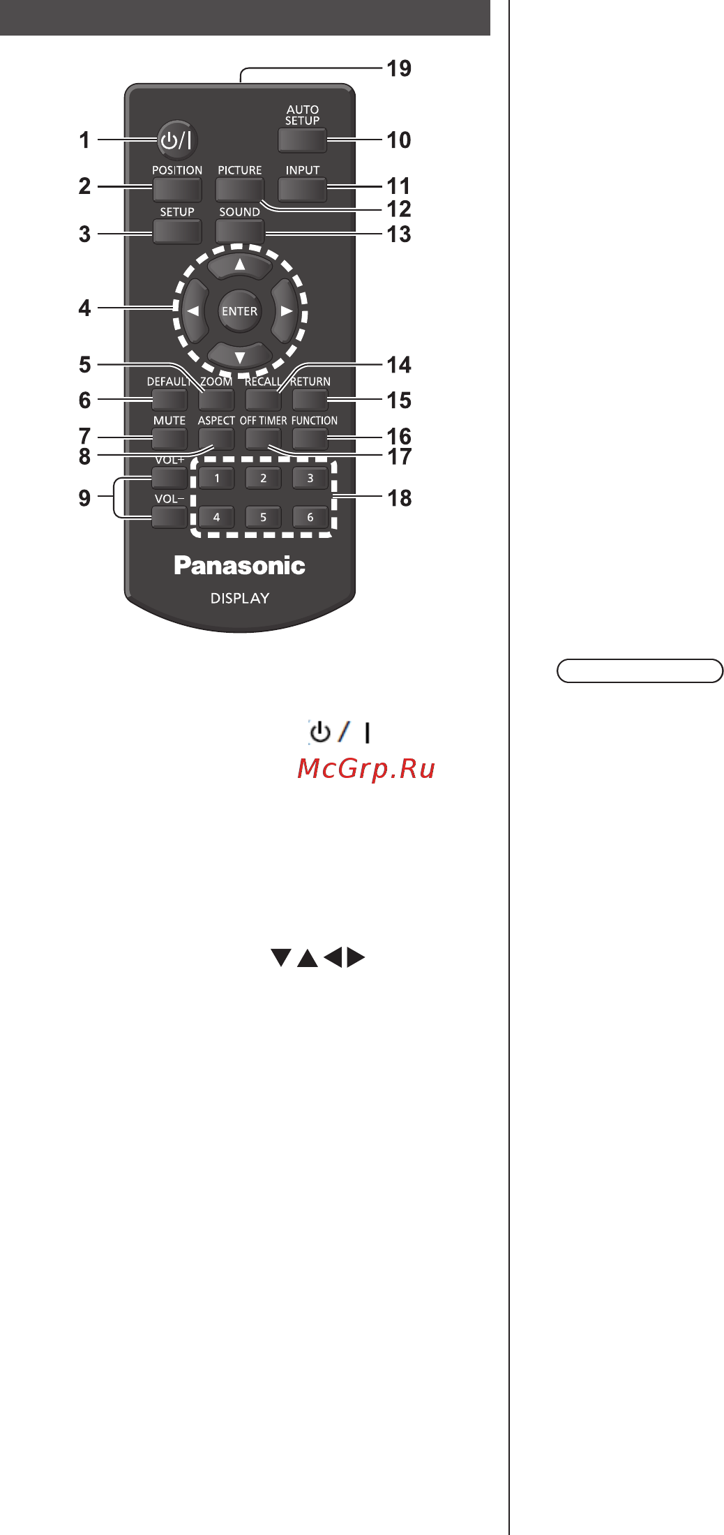 Panasonic TH-48LFE8E Черный [24/86] Передатчик пульта ду