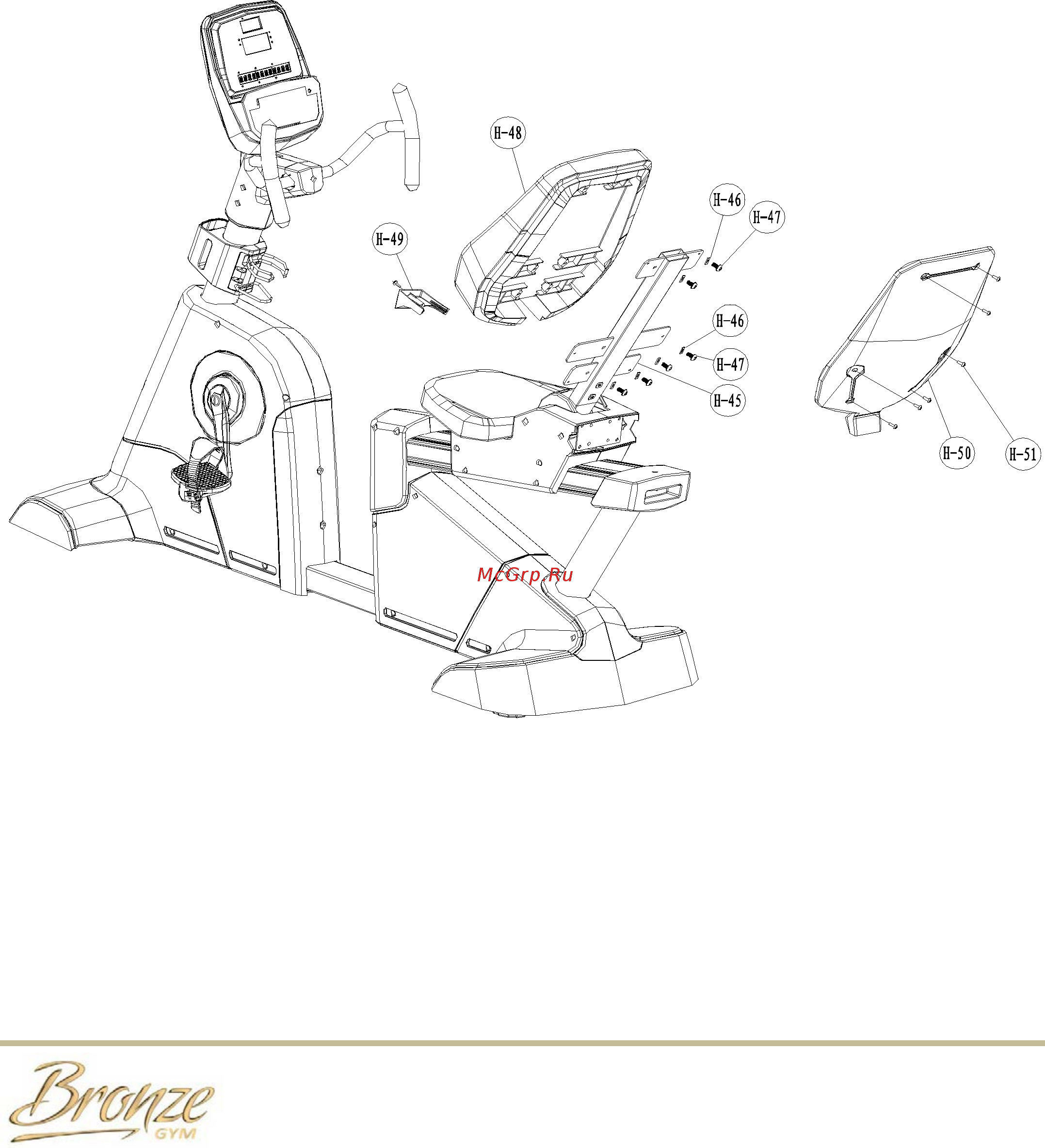 Bronze Gym R901 PRO Инструкция по сборке онлайн [12/27] 380247