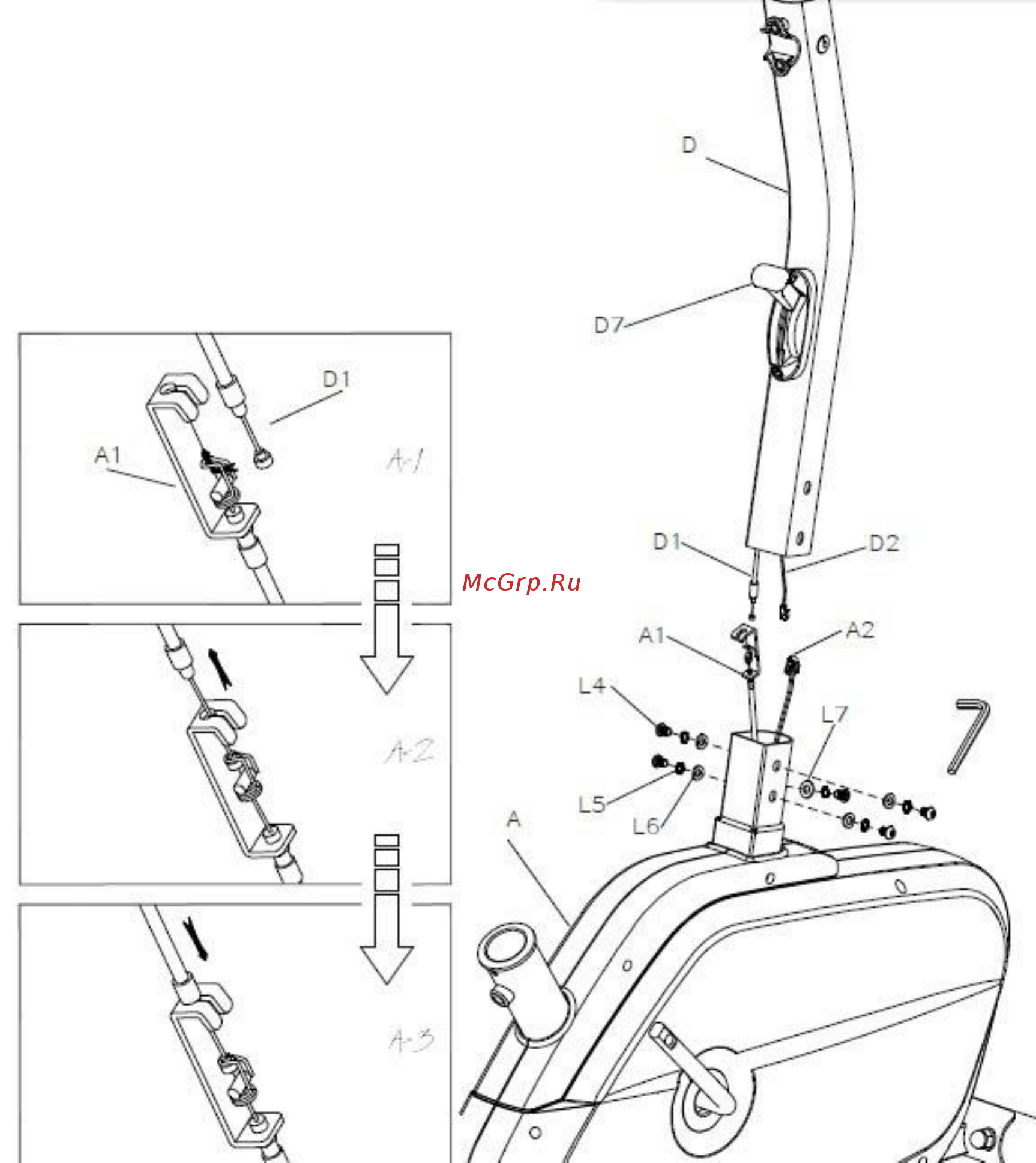 Sportop B480 [4/11] Figure_3 assembly for central support tube
