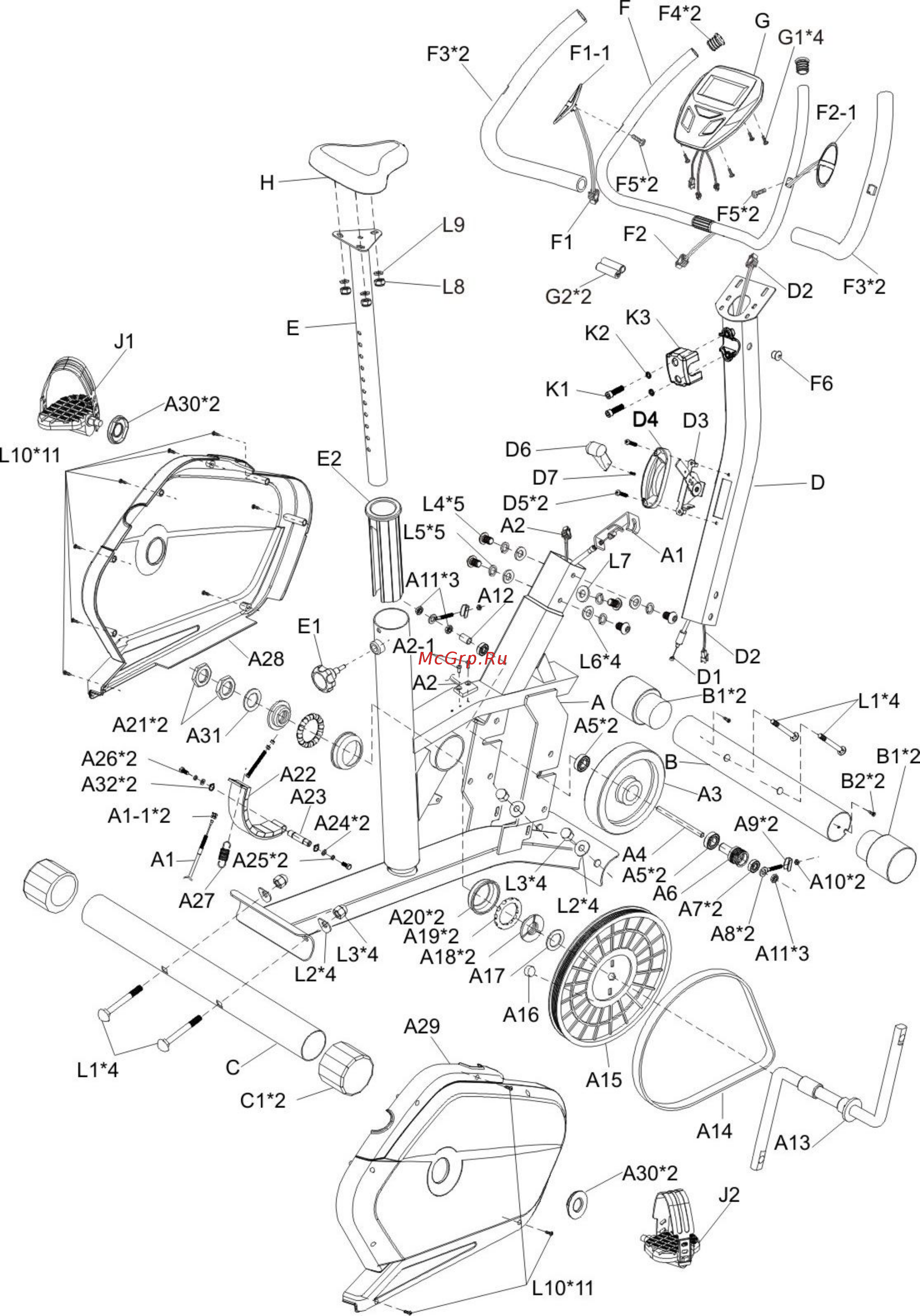 Sportop B480 Инструкция по сборке онлайн [8/11] 380251