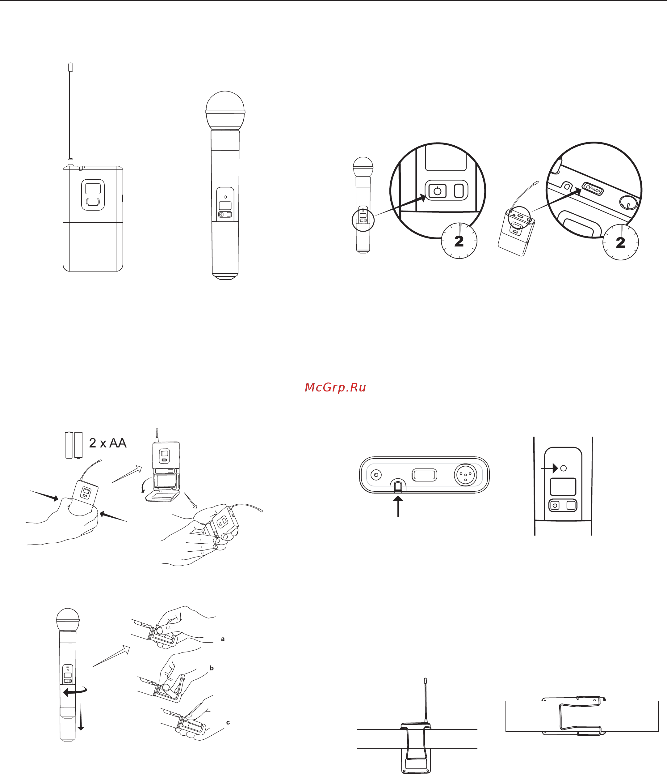 Shure SLX2/BETA58 P4 [6/19] Slx1 slx2 transmitters