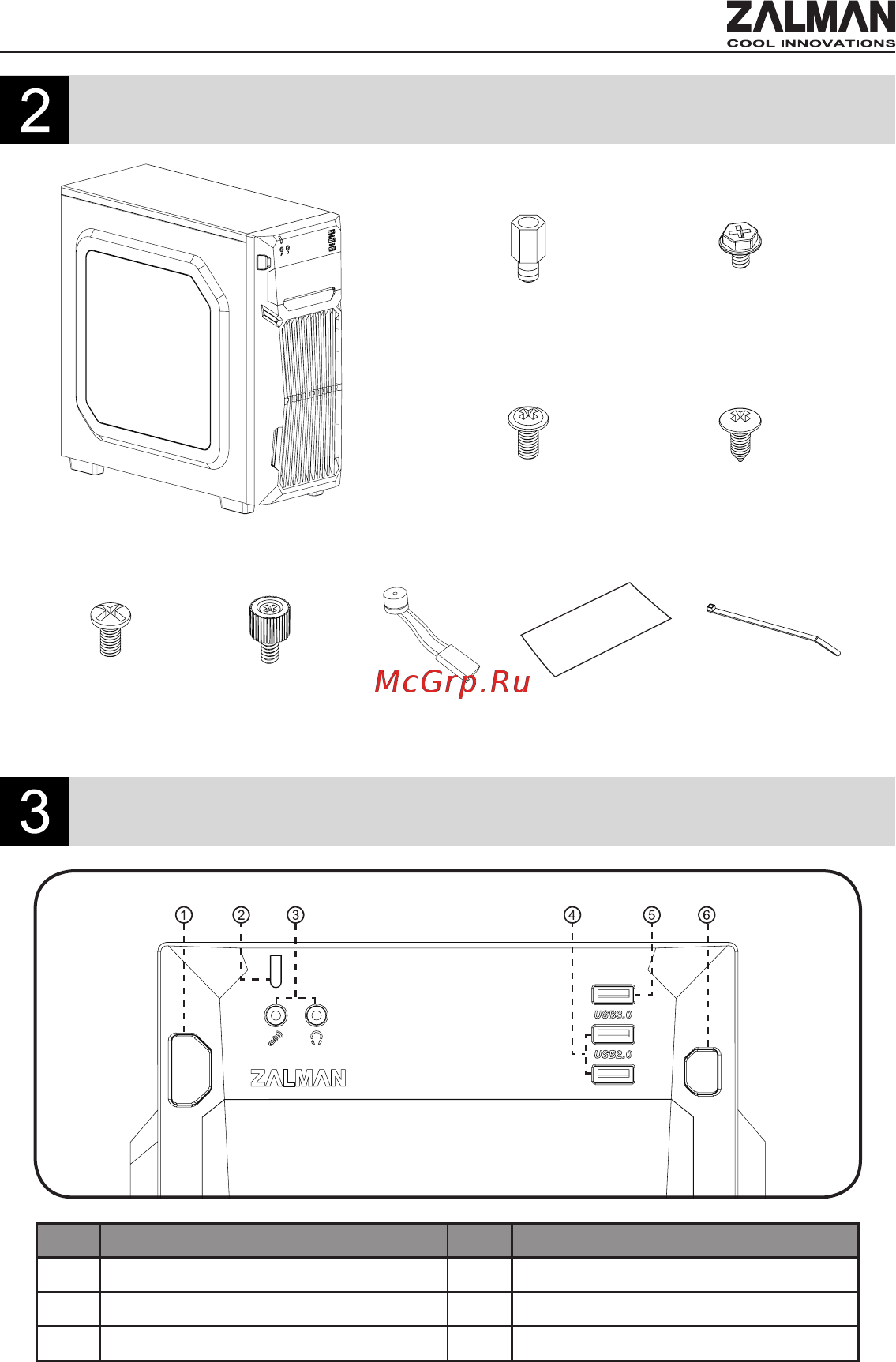Zalman Z1 NEO [11/20] Composants components componentes