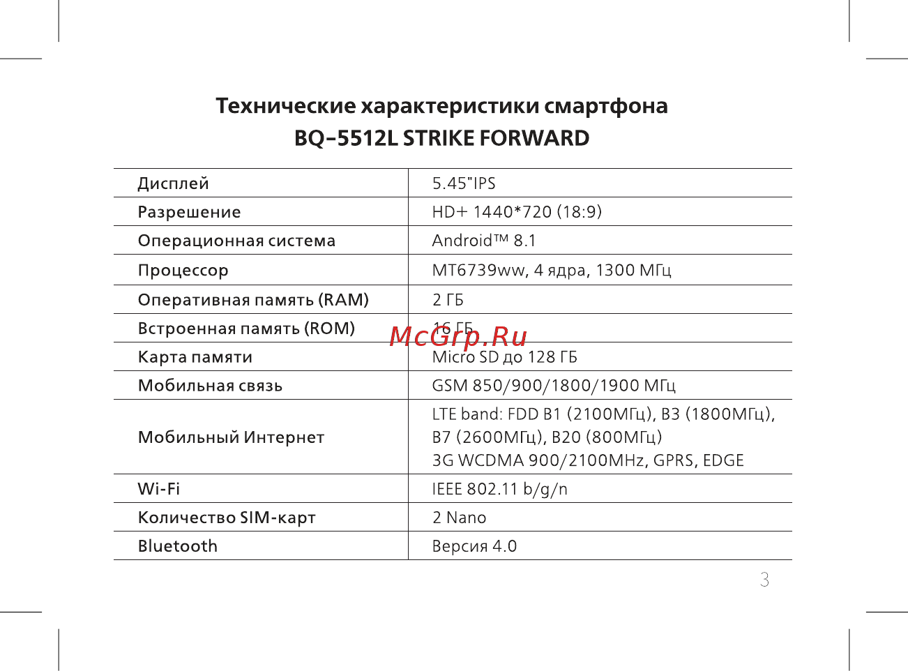 BQ 5512L Strike Forward 16Gb Gray [5/60] Bq 5512l strike forward