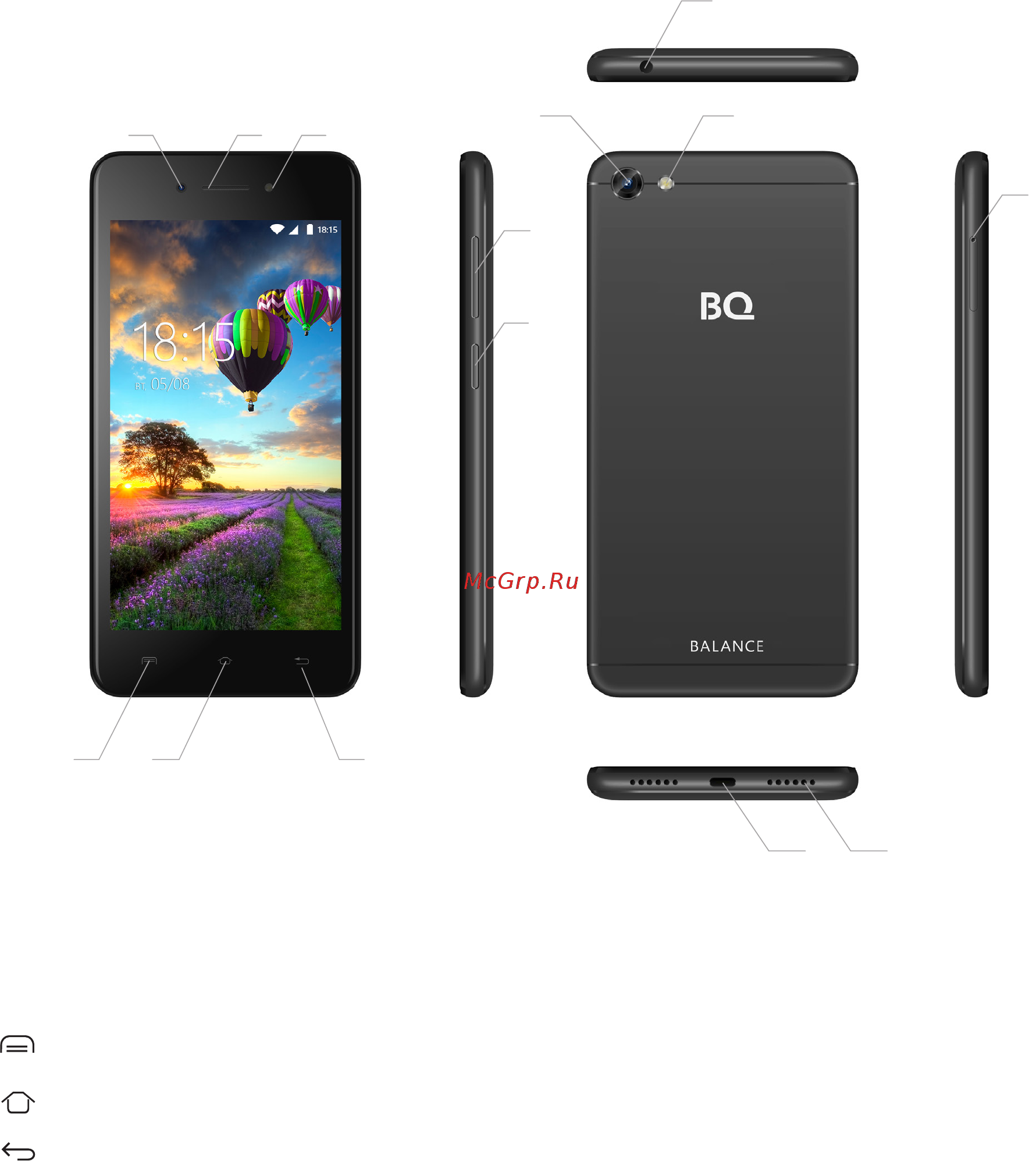 BQ 5206L Balance Gray [7/24] Навигация