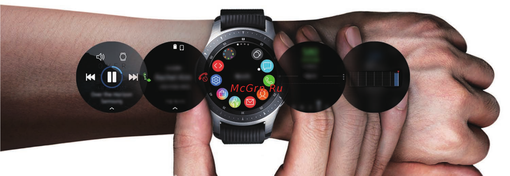 Samsung Galaxy Watch SM-R800NZSASER [5/140] Начало работы