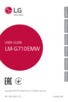 LG G7 ThinQ 64Gb Blue Инструкция по эксплуатации