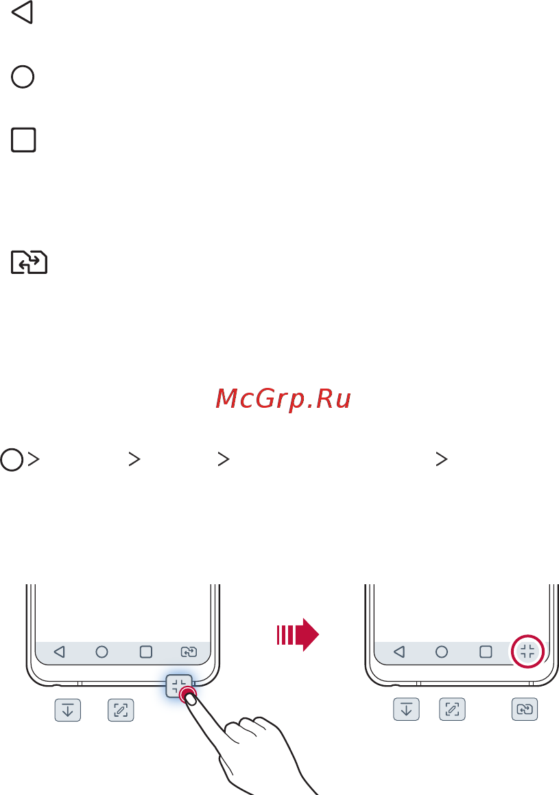LG G7 ThinQ 64Gb Blue [1035/1157] Editing the home touch buttons
