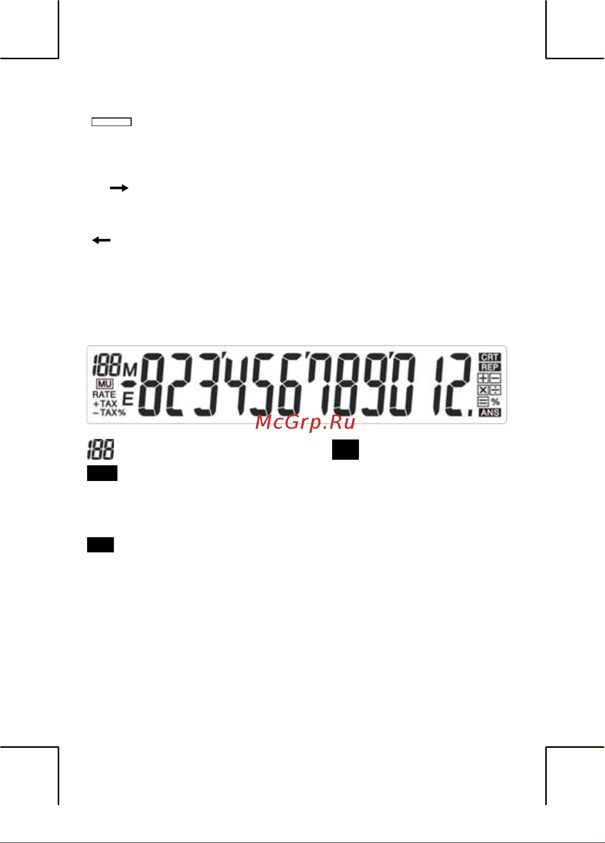 Citizen CT-555N [5/40] Los signos en la pantalla significan lo siguiente