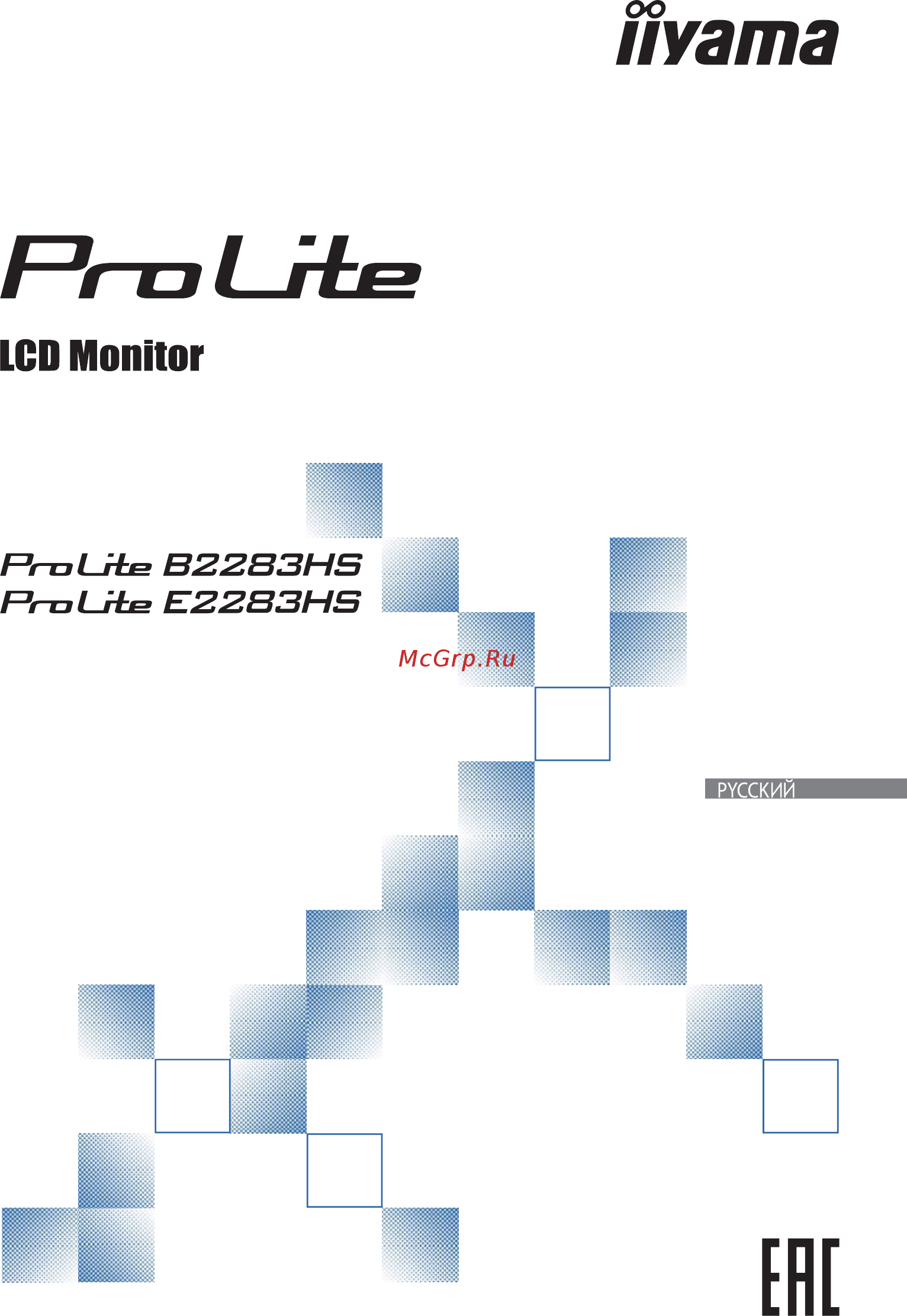 Iiyama PROLITE B2283HS-B3 Инструкция по эксплуатации онлайн