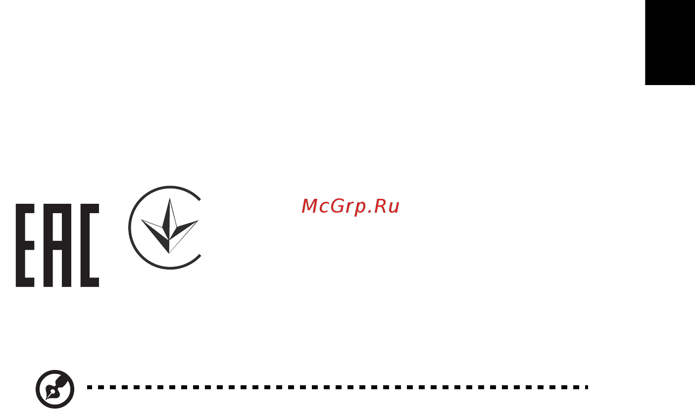 Acer P1350WB MR.JPN11.001 [71/74] Remarque à l intention des utilisateurs canadiens