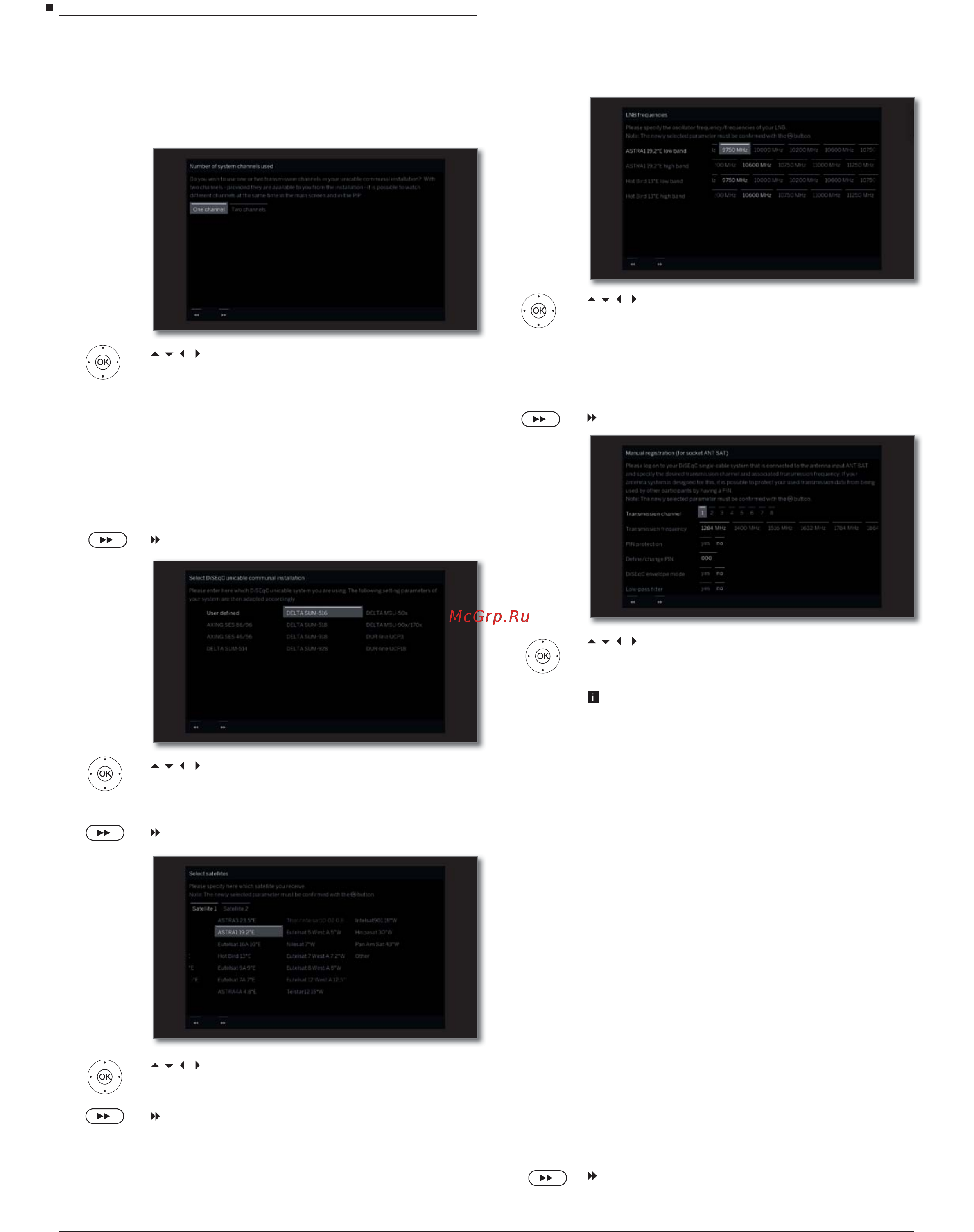 Loewe Bild 3.43 Light Grey [29/204] Настройка dvb s вещания продолжение