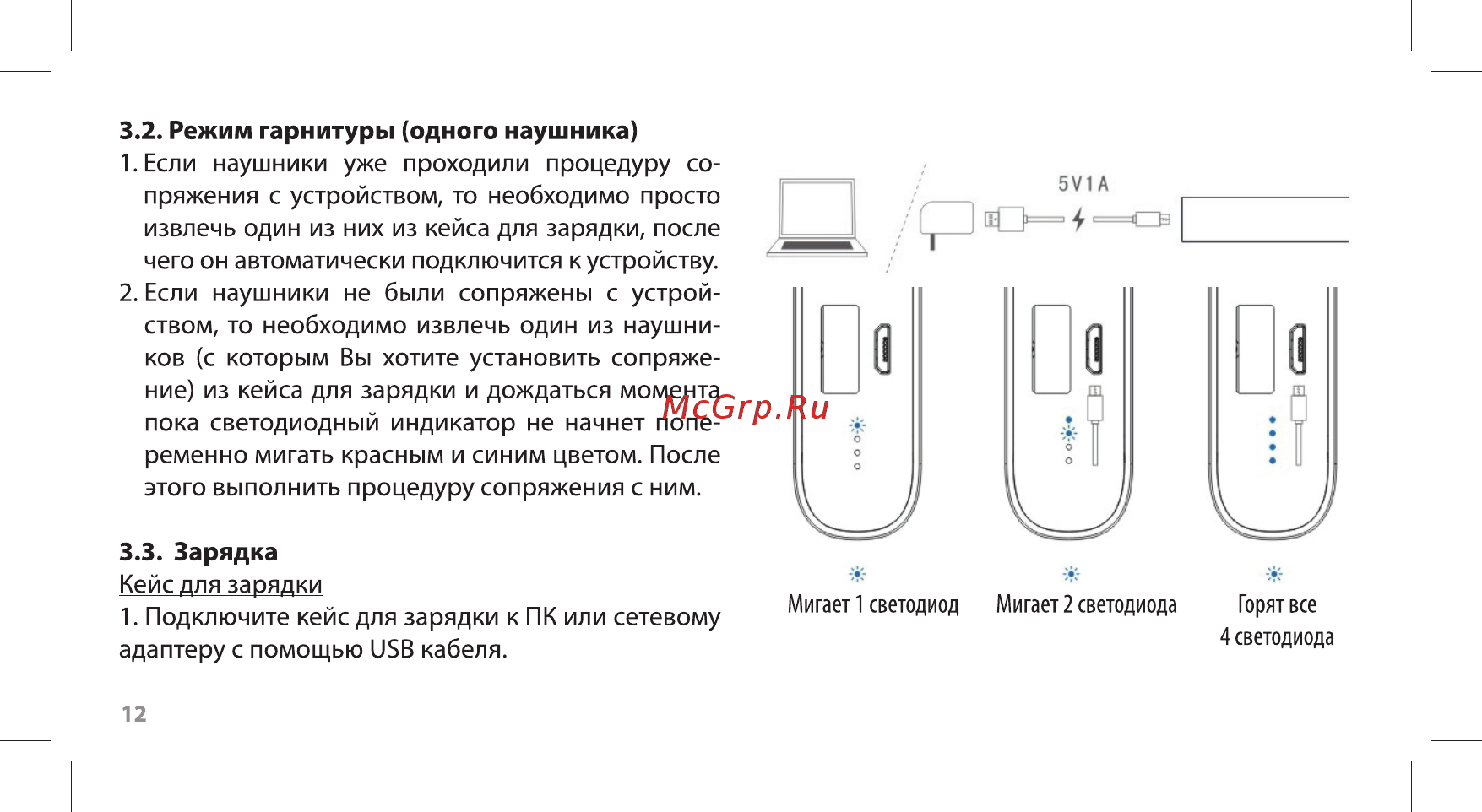 Ritmix RH-810BTH PB TWS Инструкция по эксплуатации онлайн [12/20] 381263