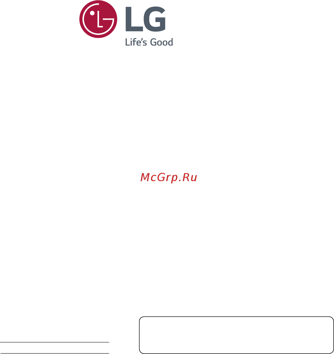 LG 49VL5D-B Инструкция по эксплуатации онлайн [30/30] 381288