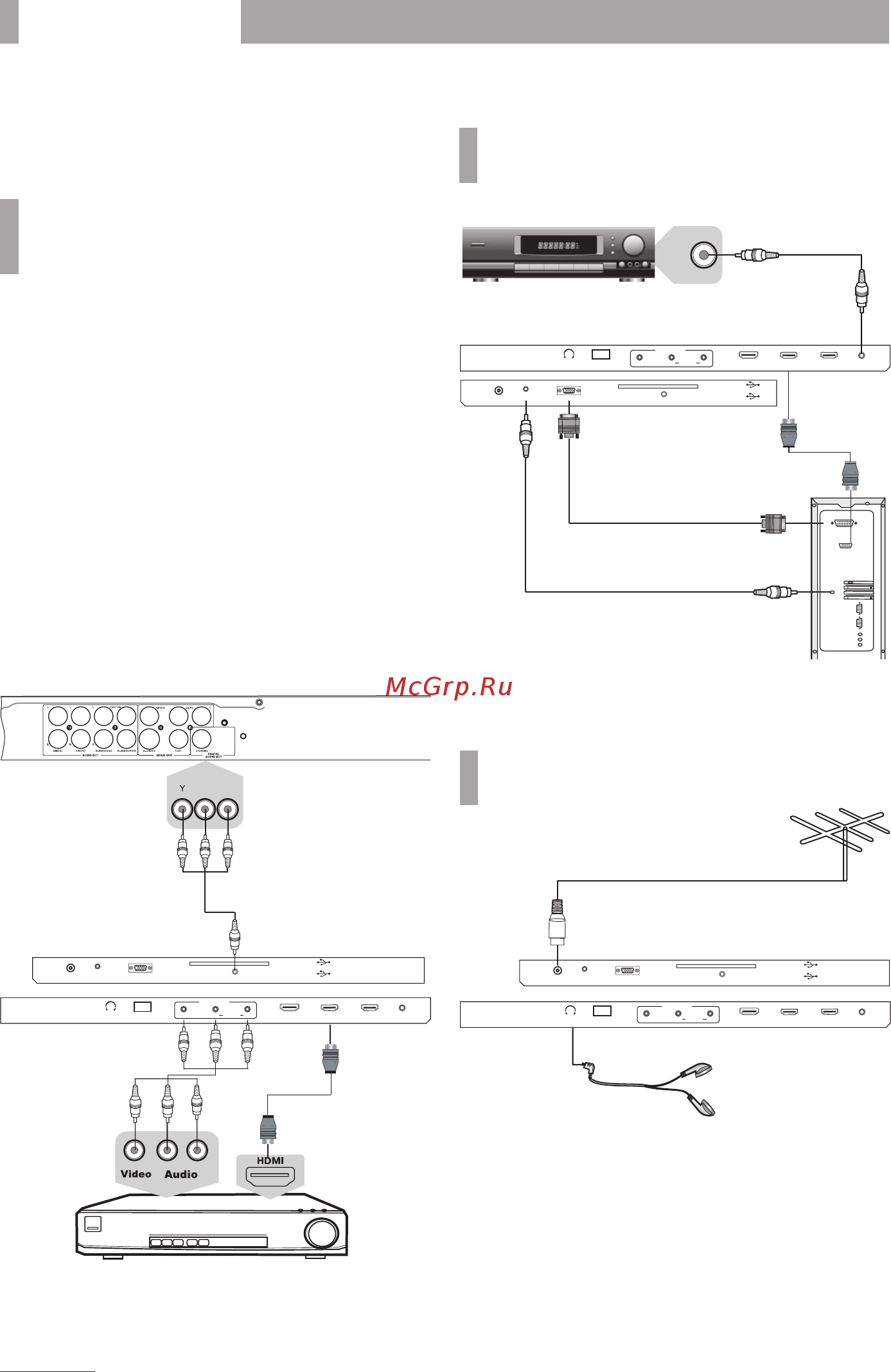 BBK 32 LEX-7047/T2C Черный [5/8] Подключение