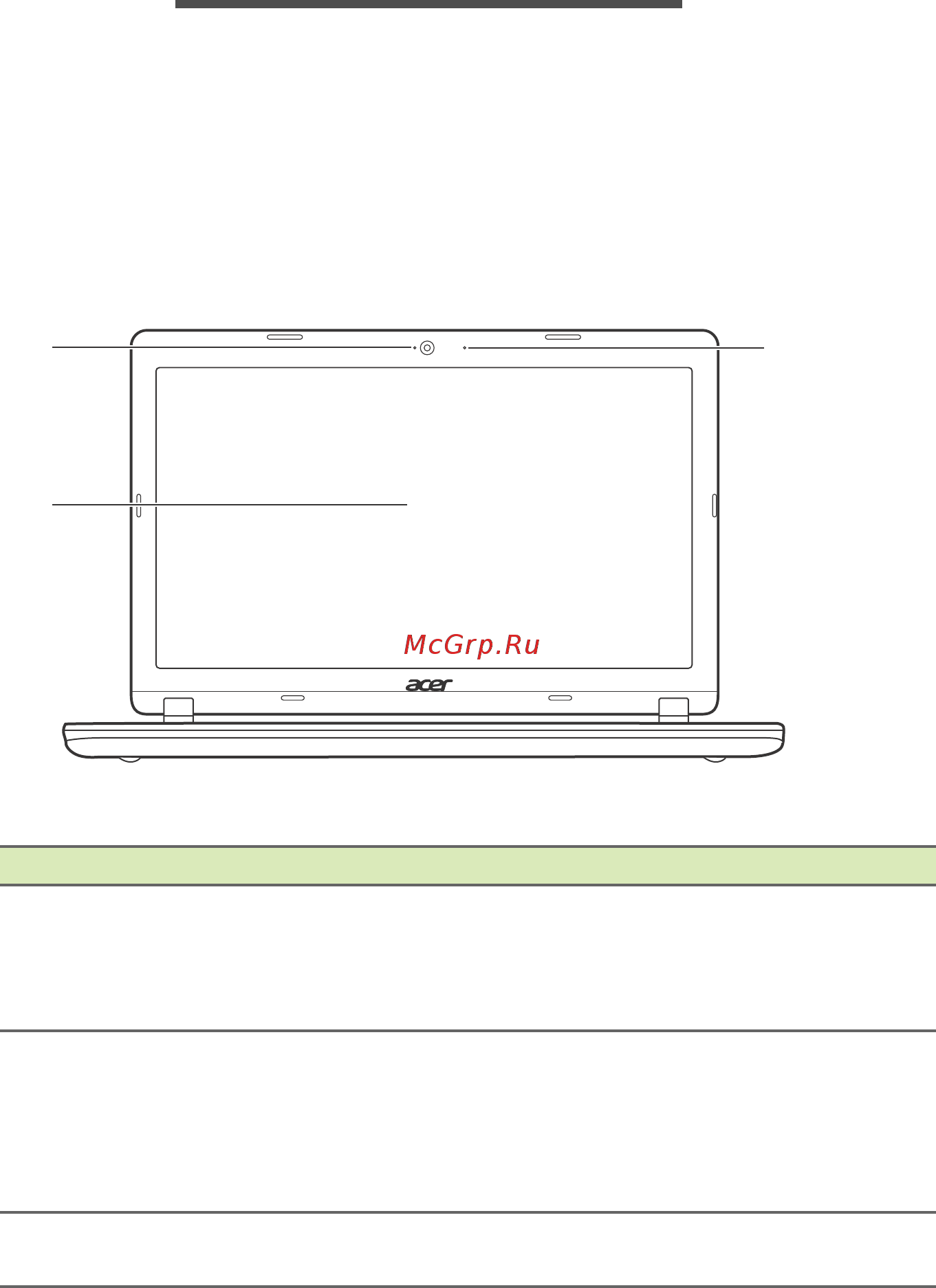 Acer Aspire 3 A315-21-28XL NX.GNVER.026 [10/84] Знакомство с вашим ноутбуком acer